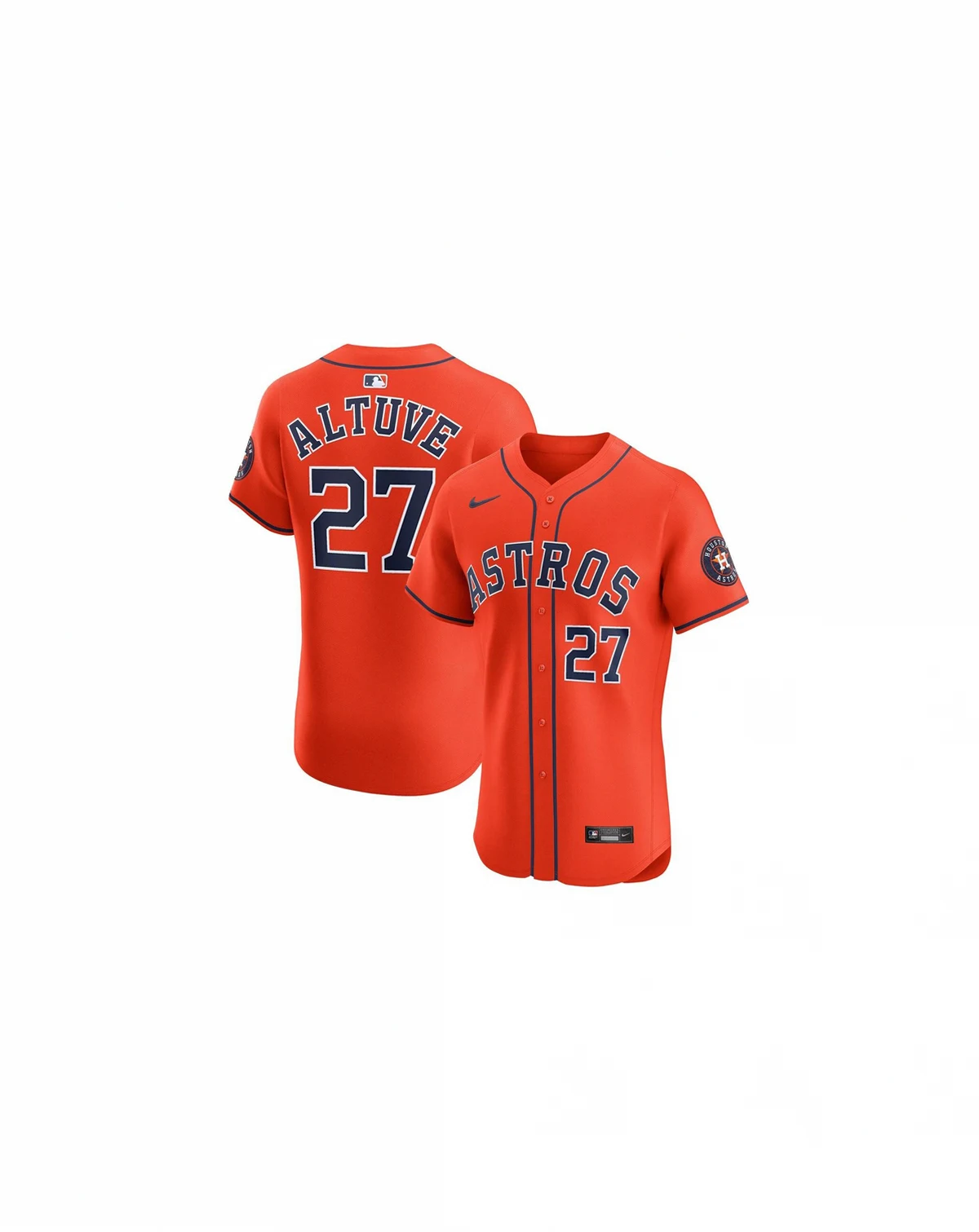Men's Jose Altuve Orange Houston Astros Alternate Elite Player Jersey