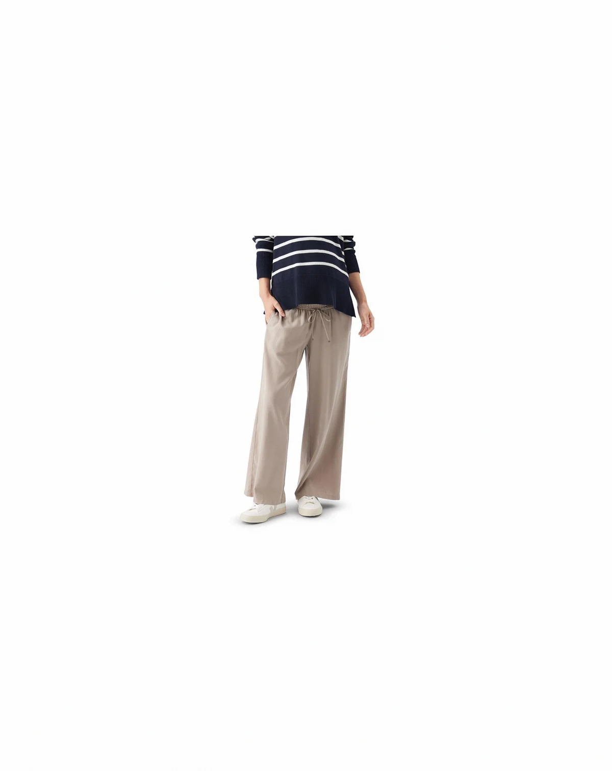 Maternity Wide Leg Tencel Pant