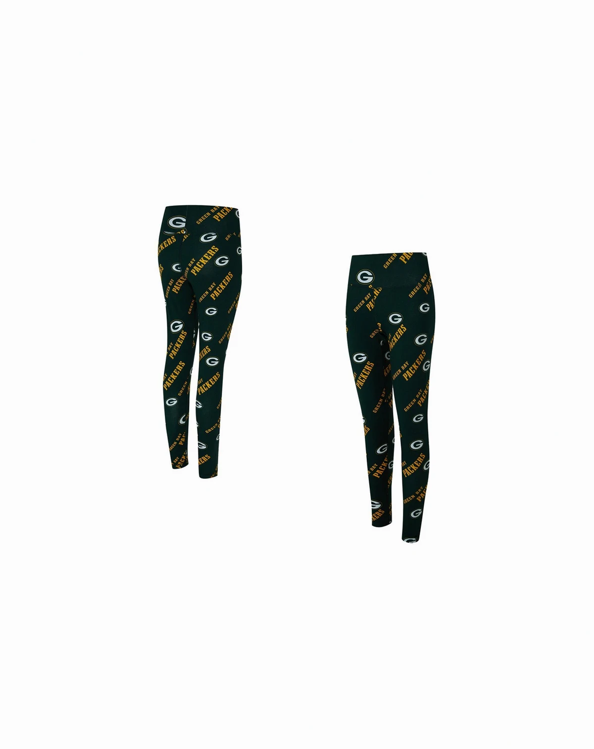 Women's Green Green Bay Packers Mosaic Allover Print Leggings