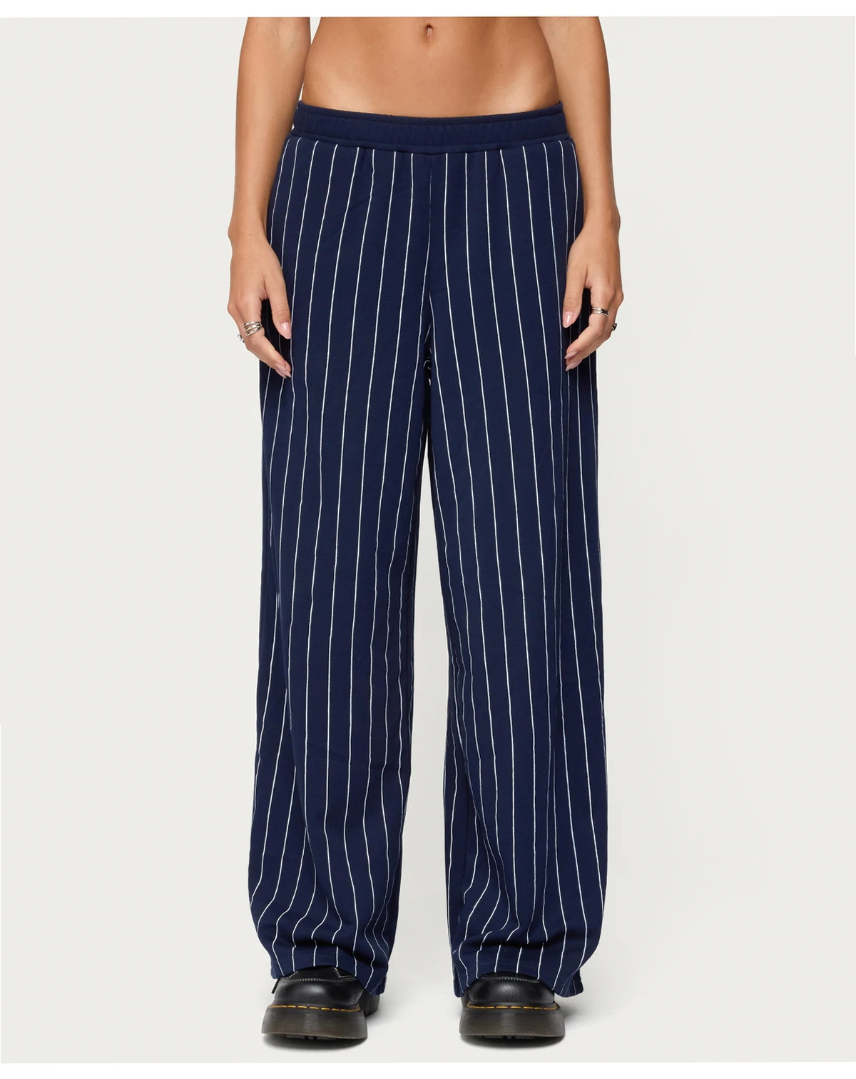Women's Mercer Pinstripe Wide Leg Sweatpants
