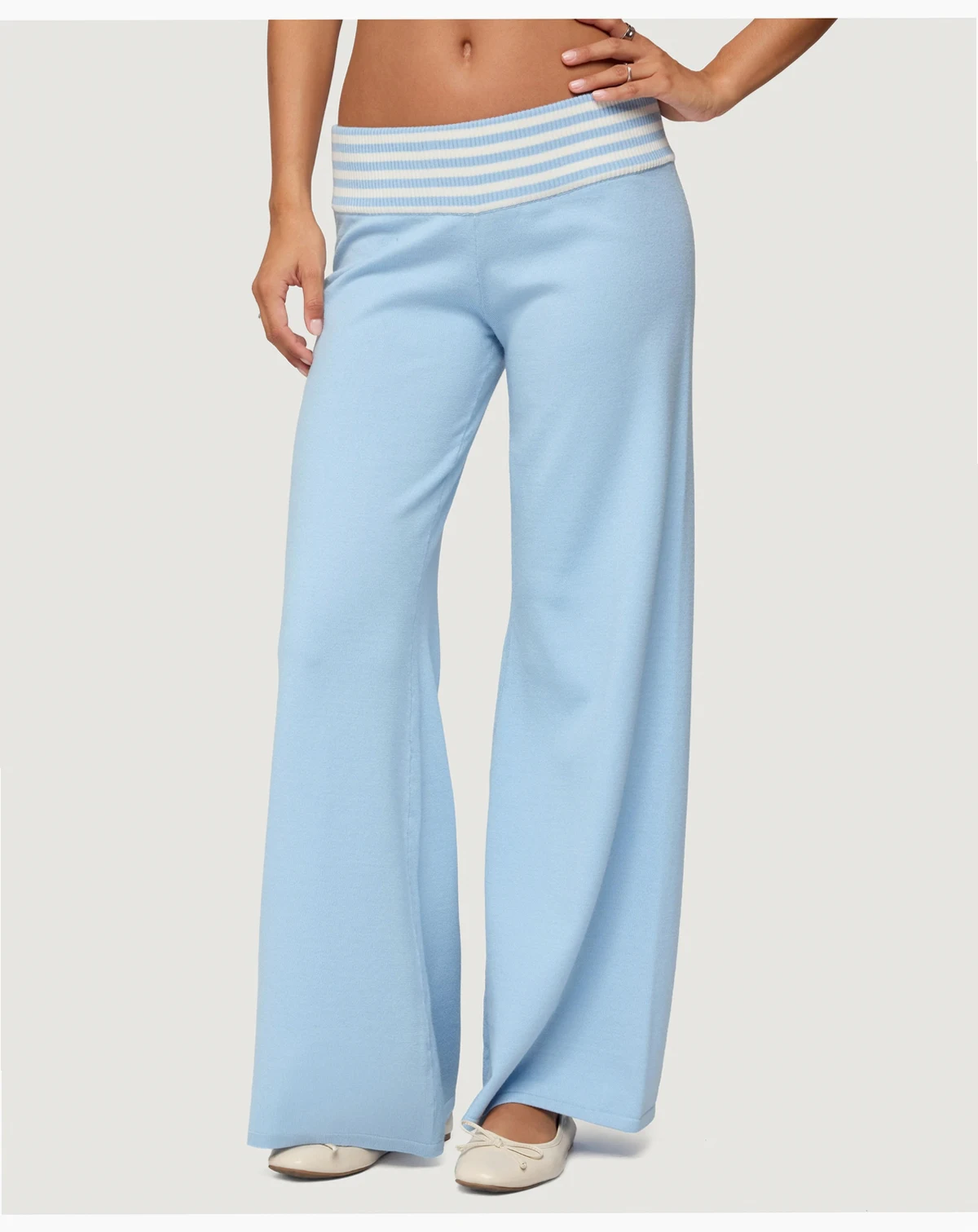 Women's Clarisse Stripey Flared Knit Pants