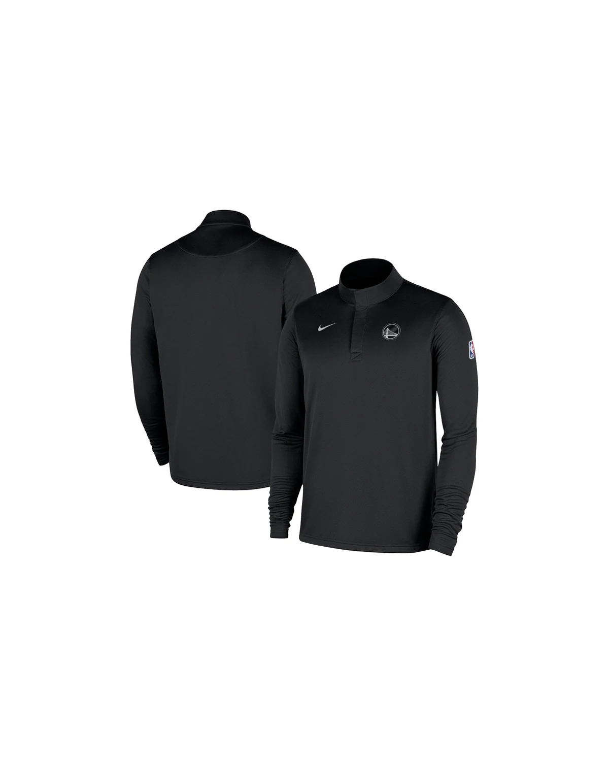 Men's Black Golden State Warriors 2025/26 Authentic Coaches Quarter-Zip Pullover Jacket