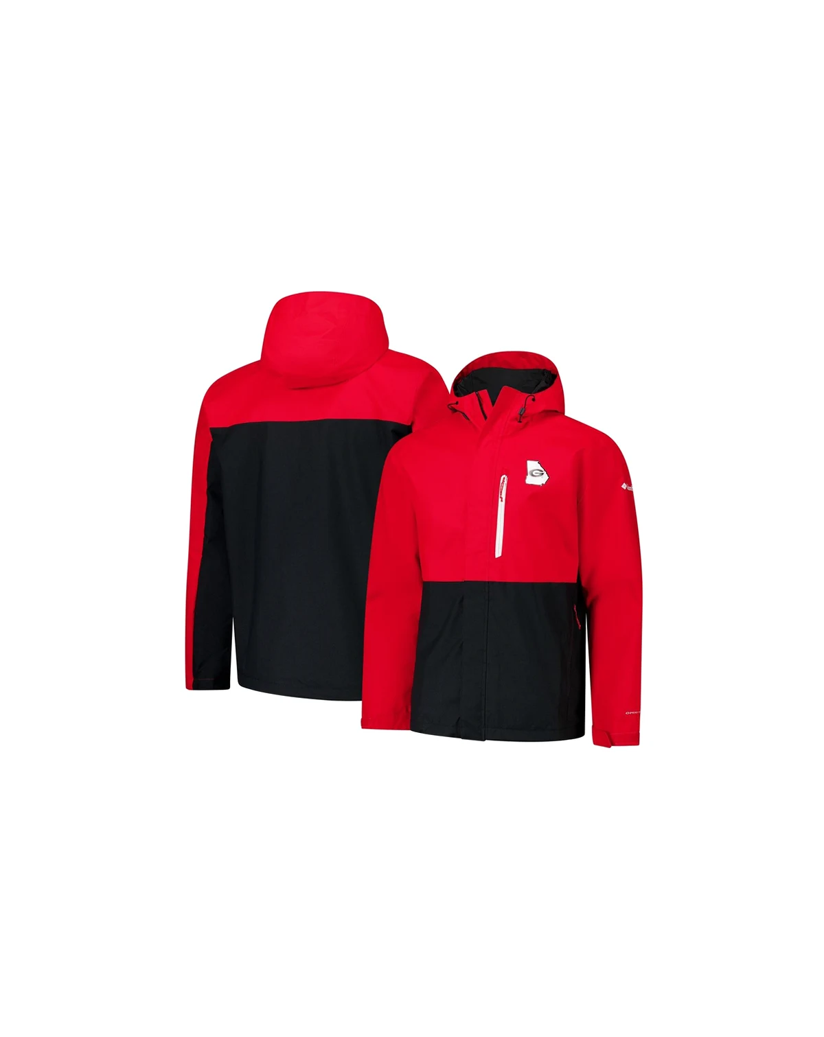 Men's Red Georgia Bulldogs Field Bound Omni-Tech Full-Zip Jacket