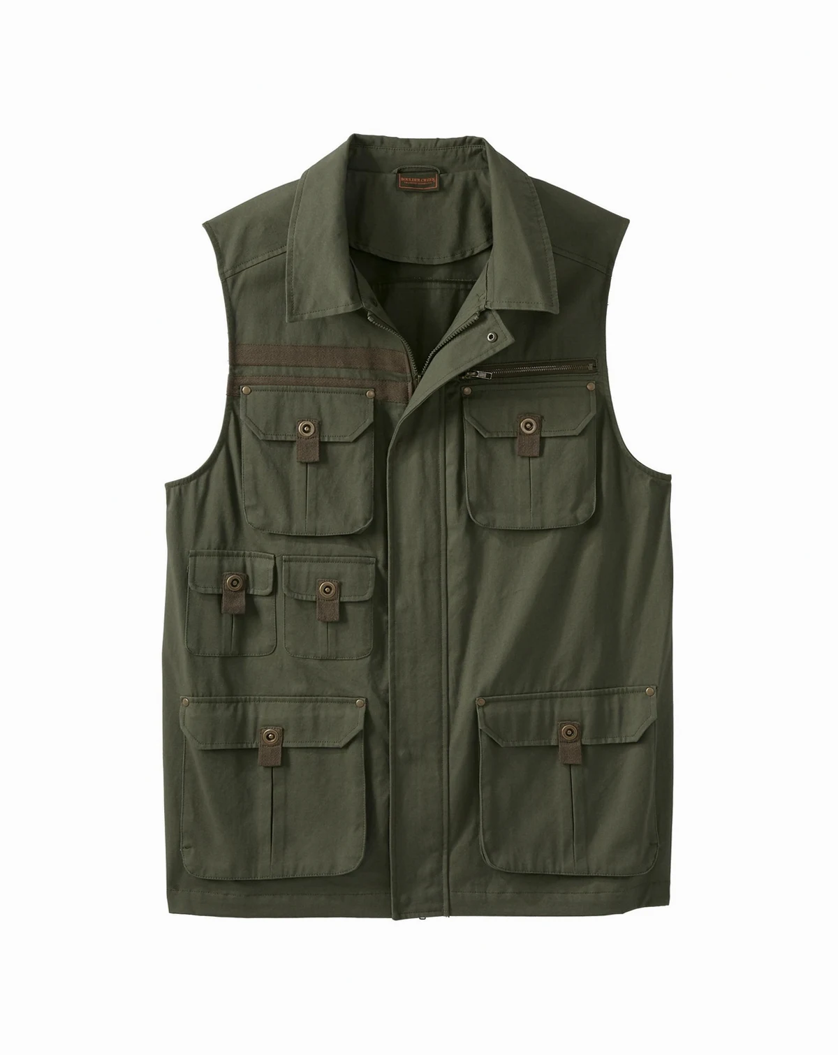 Big & Tall by KingSize 9 Pocket Twill Utility Vest
