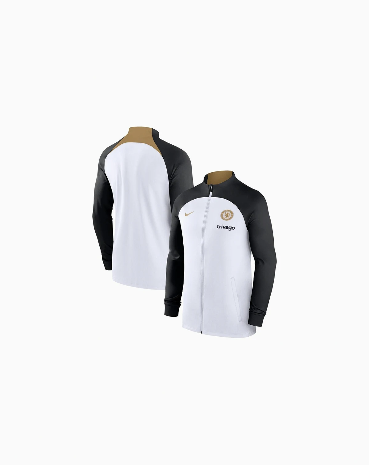 Men's White Chelsea 2023/24 Strike Raglan Performance Full-Zip Track Jacket