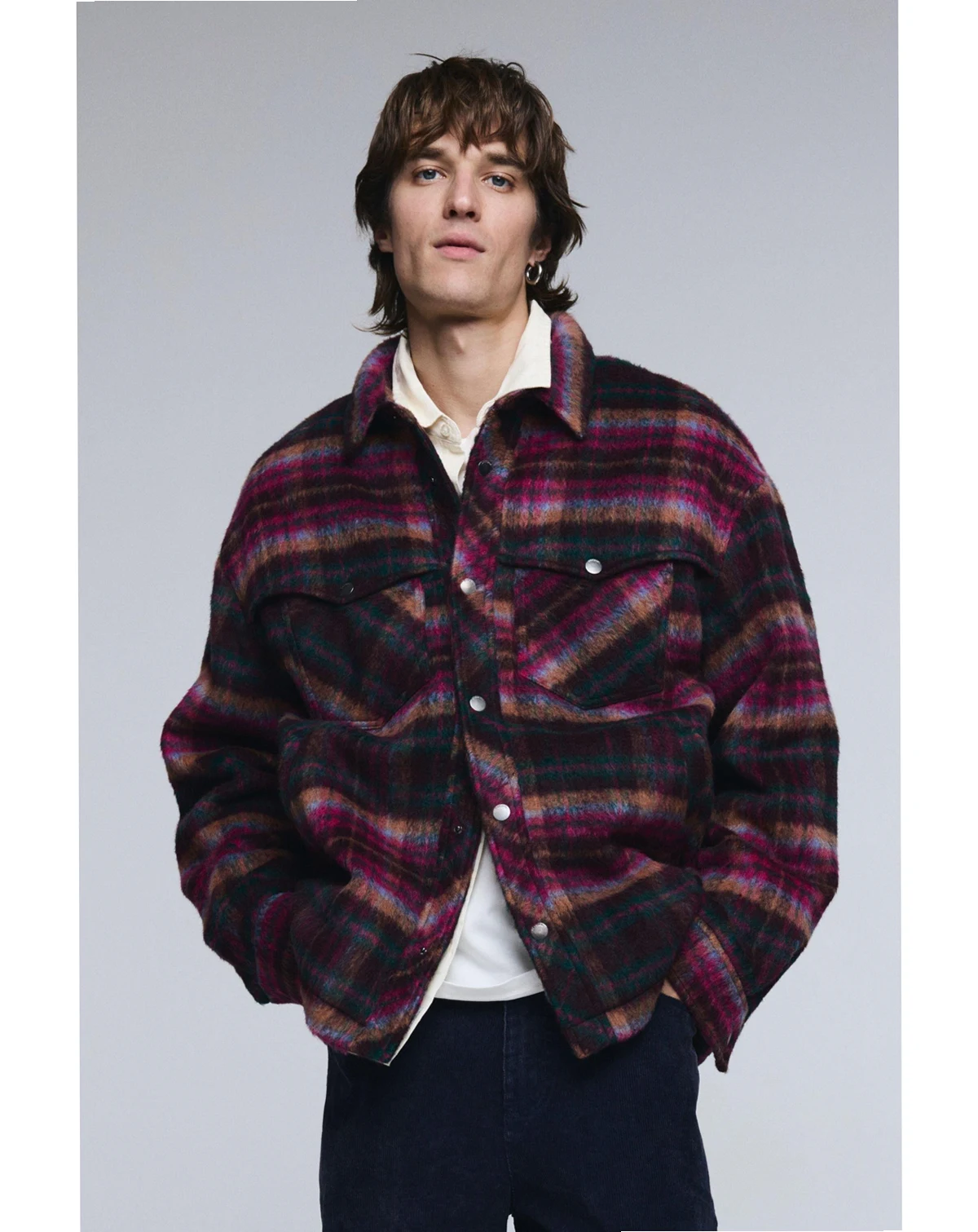 Men's Checked jacket with pockets