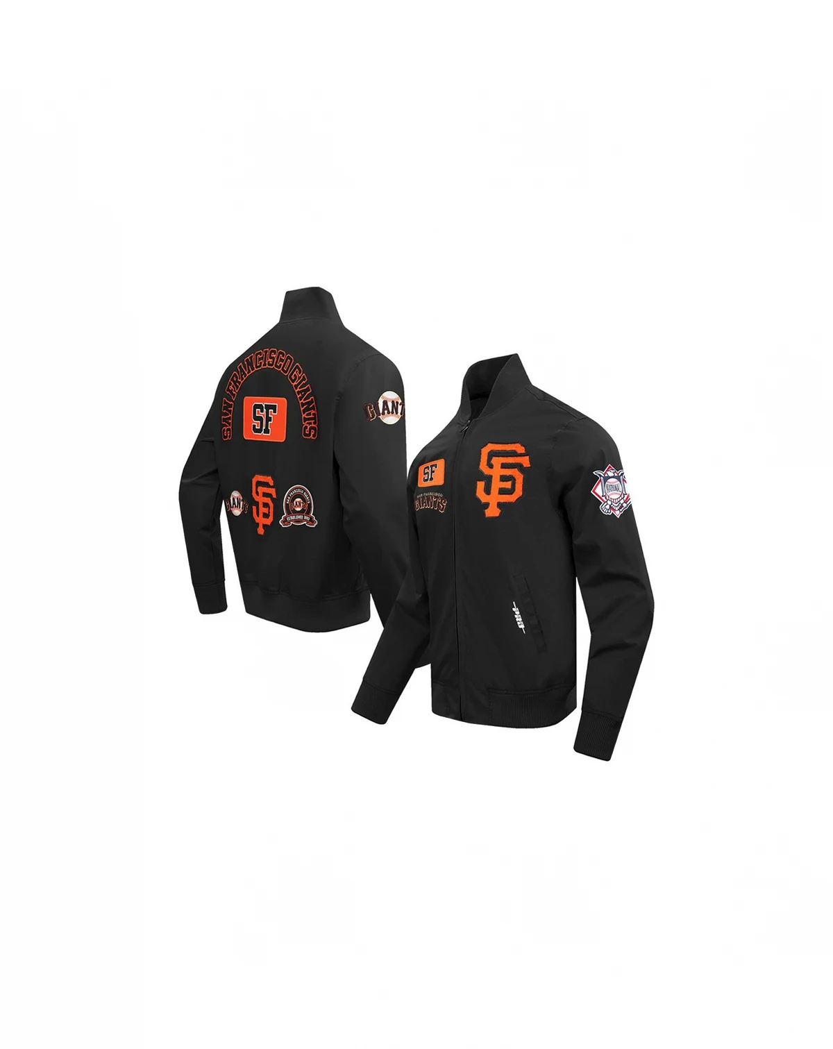 Men's Black San Francisco Giants Area Code Twill Full-Zip Jacket