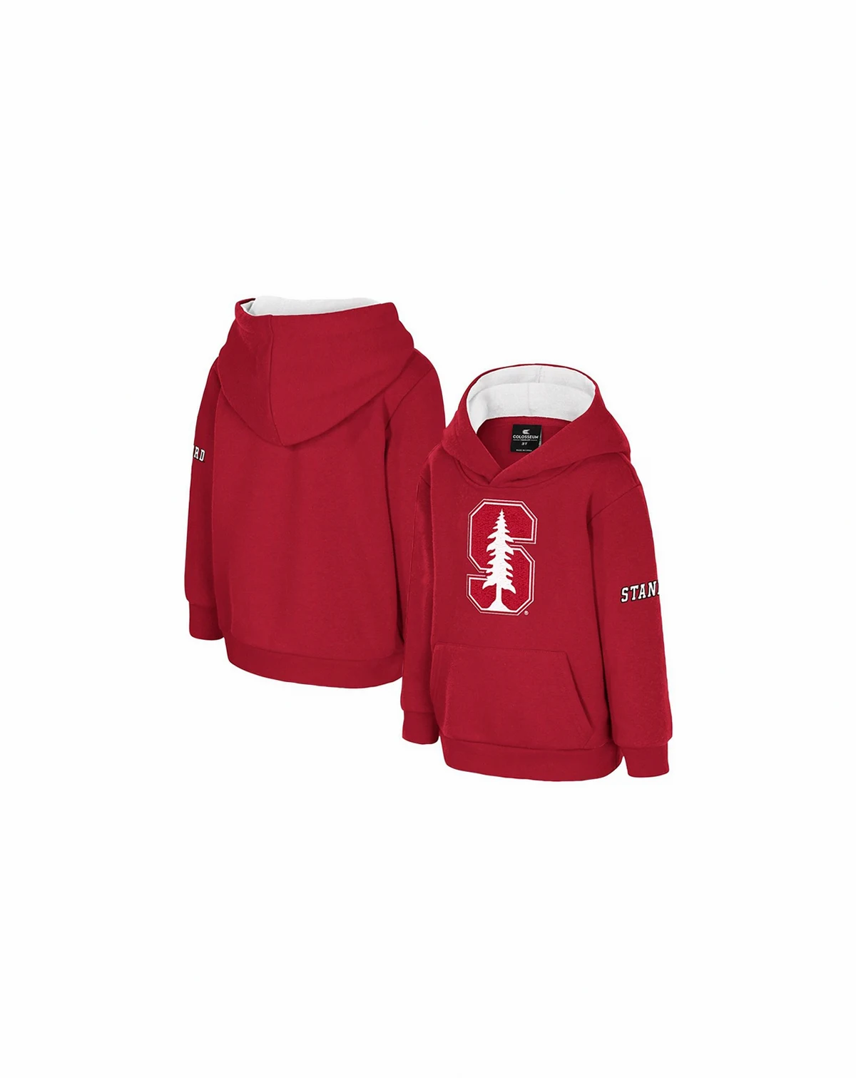 Toddler Cardinal Stanford Cardinal Big Logo Volume Fleece Pullover Hoodie