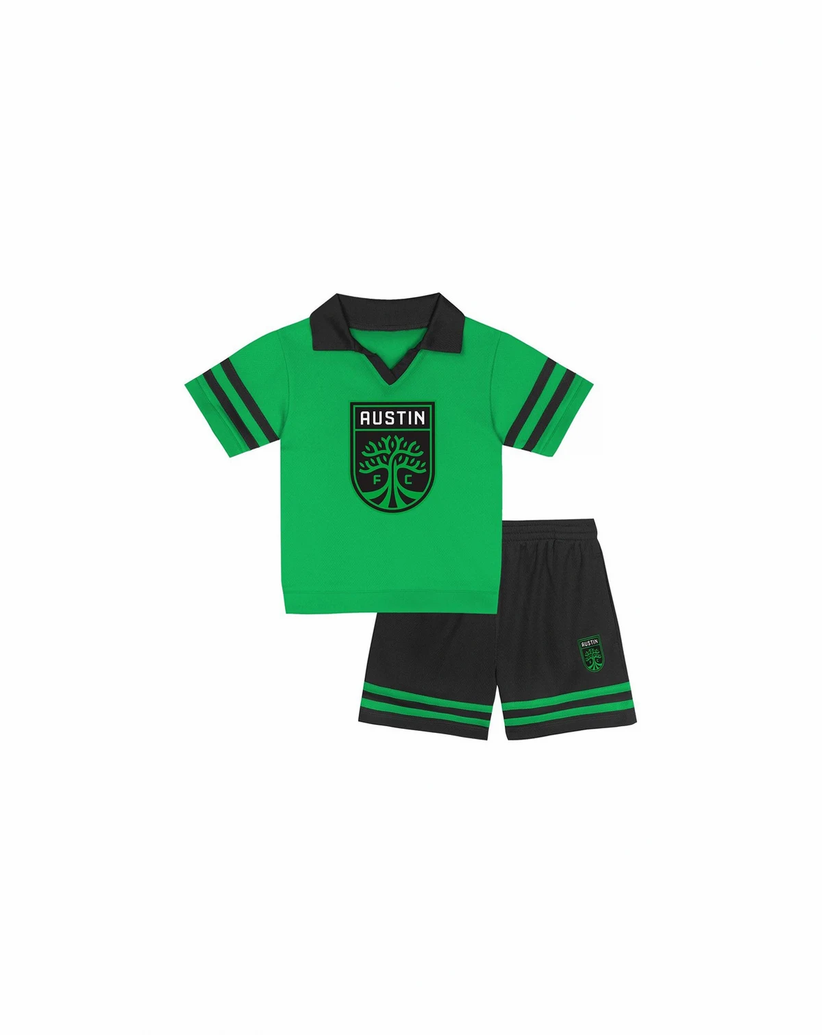 2-Piece Toddler Green Austin FC Charming Dude Top and Short Set