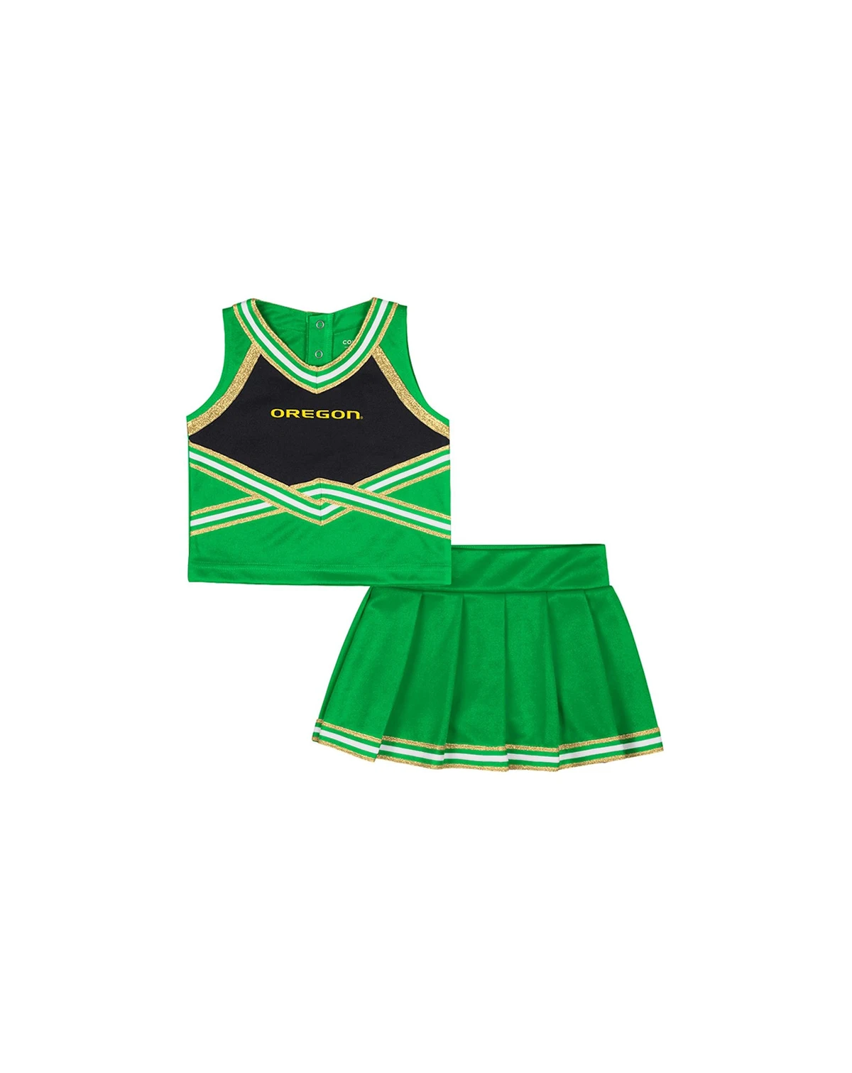 Girls Toddler 2-Piece Green Oregon Ducks Lollipop Park Cheer Set