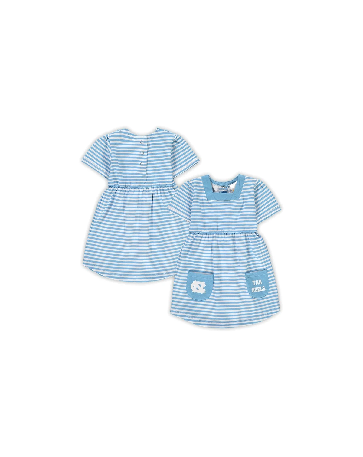 Toddler Girls Carolina Blue North Carolina Tar Heels Striped Dress with Pockets