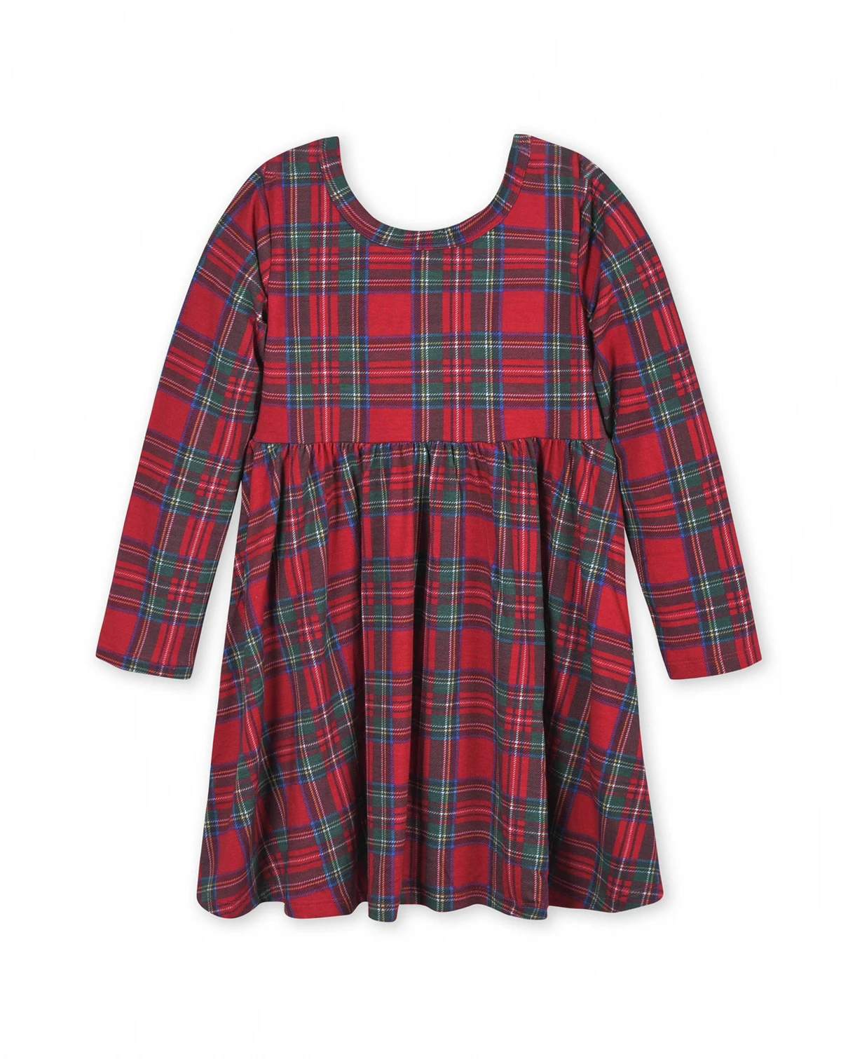 Baby Girls Baby Holiday Plaid About You Long Sleeve Dress