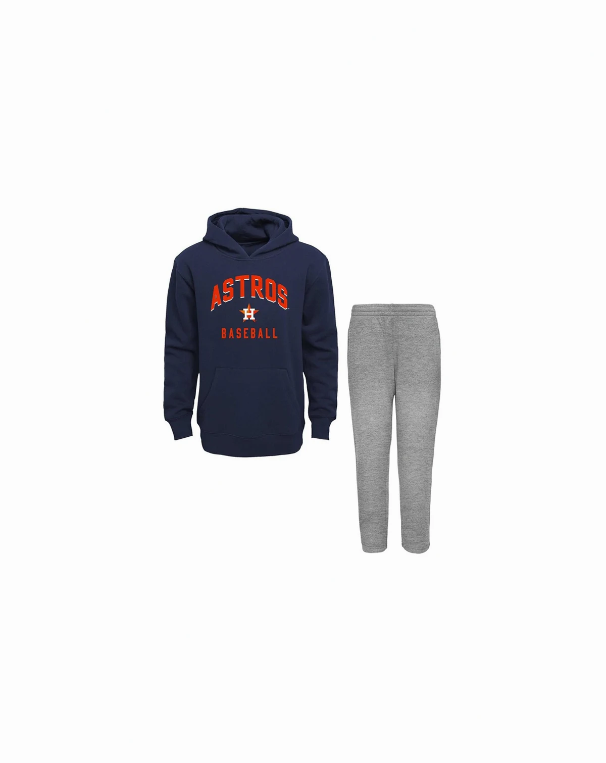 Toddler Boys and Girls Navy, Gray Houston Astros Play-By-Play Pullover Fleece Hoodie and Pants Set