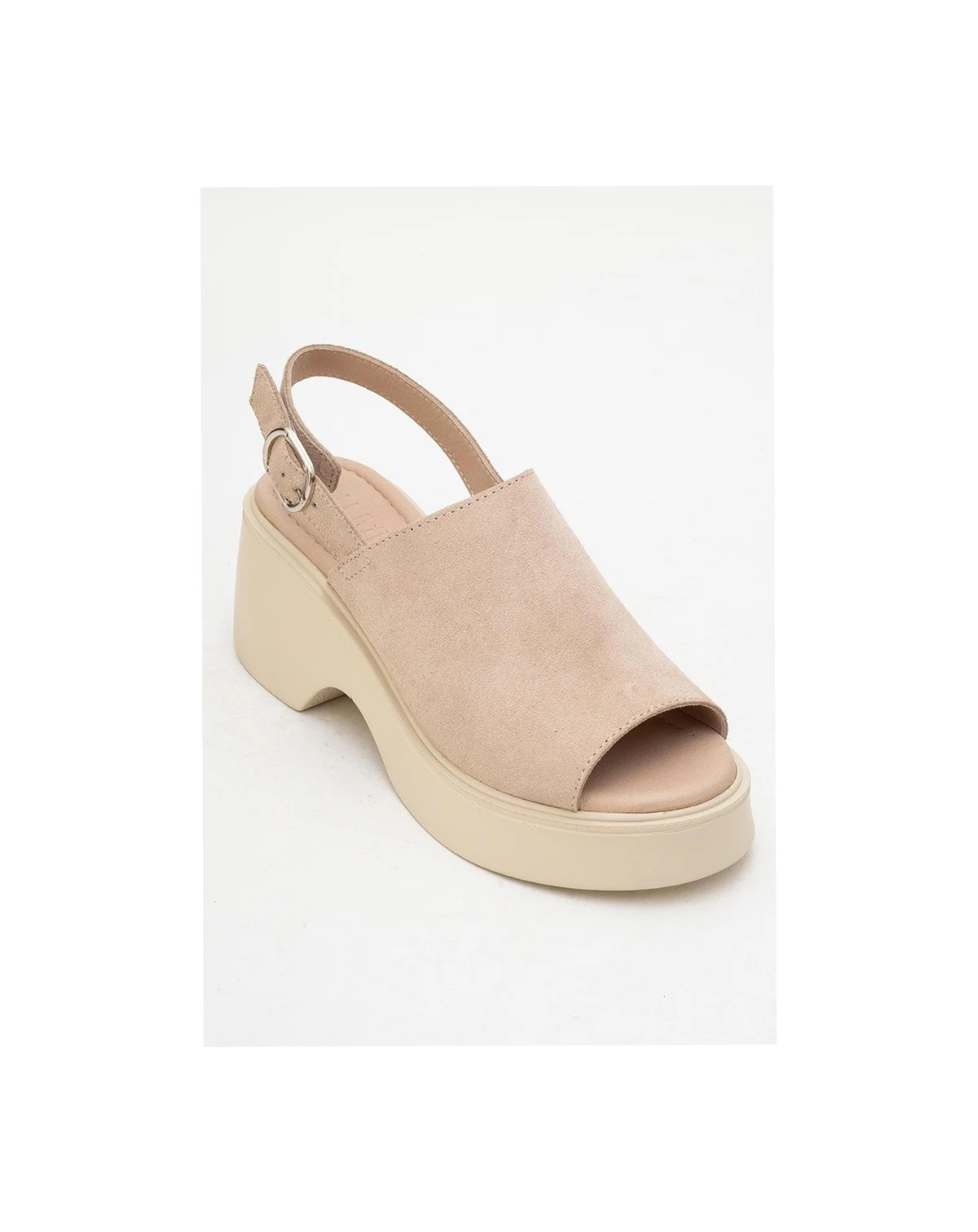 Power Leather Platform Wedge Sandals (Women)