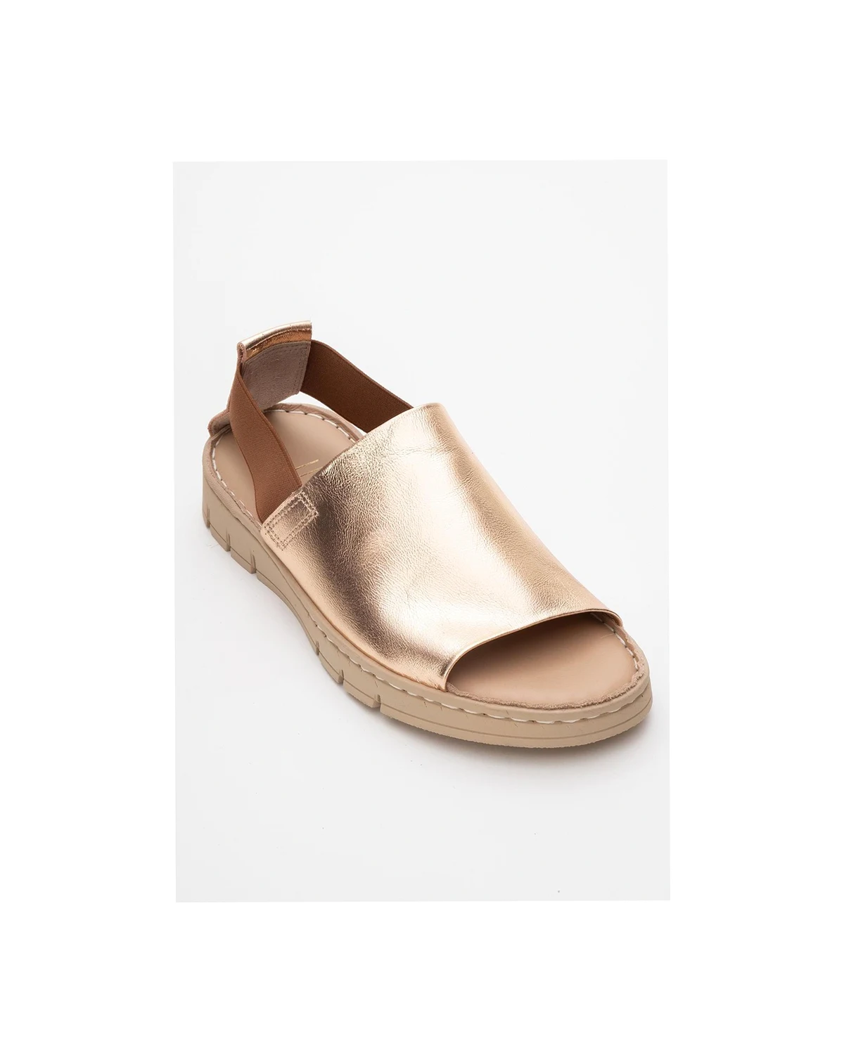 Londoi Elastic Strap Leather Sandal (Women)