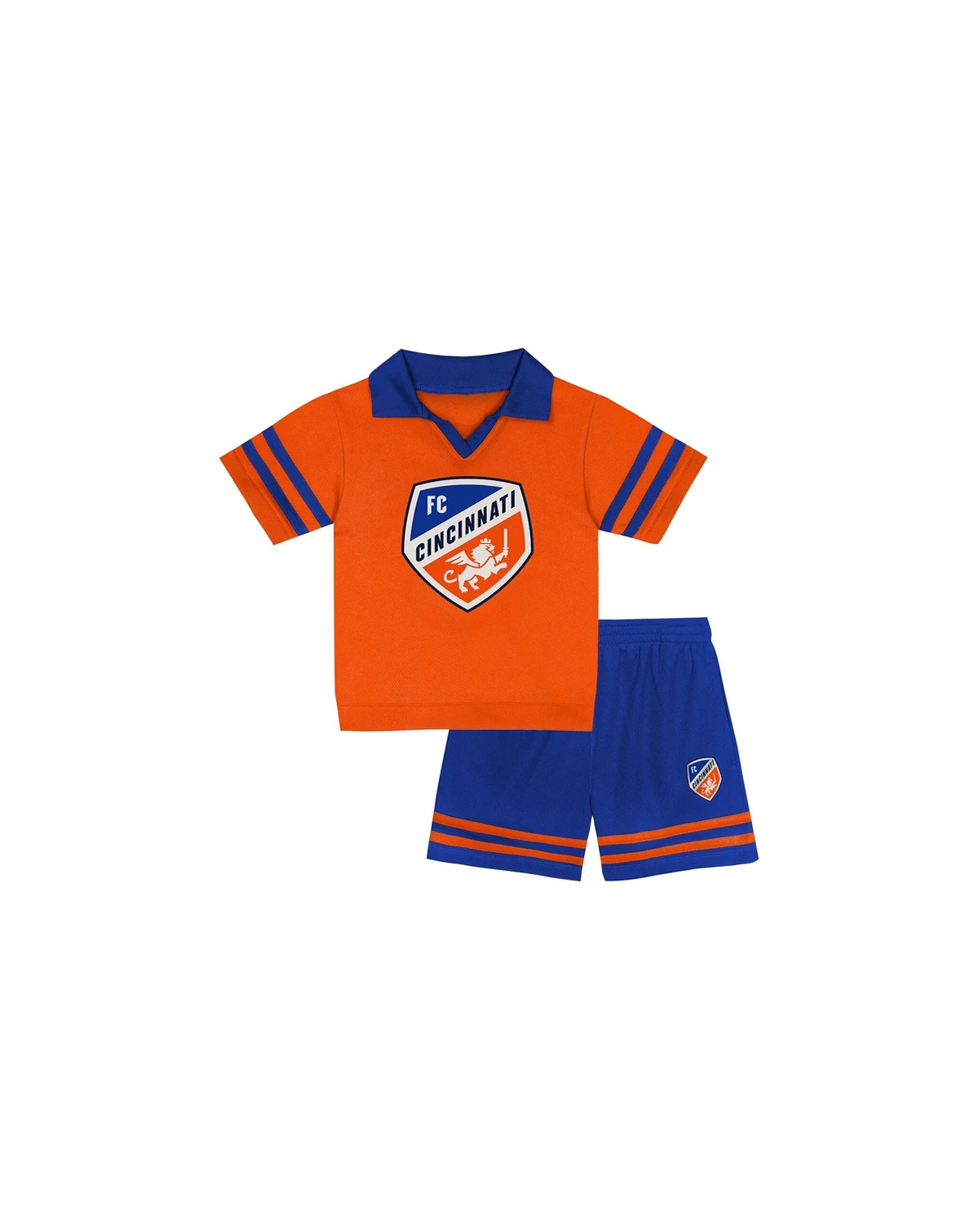 Toddler 2-Piece Orange FC Cincinnati Charming Dude Top and Short Set