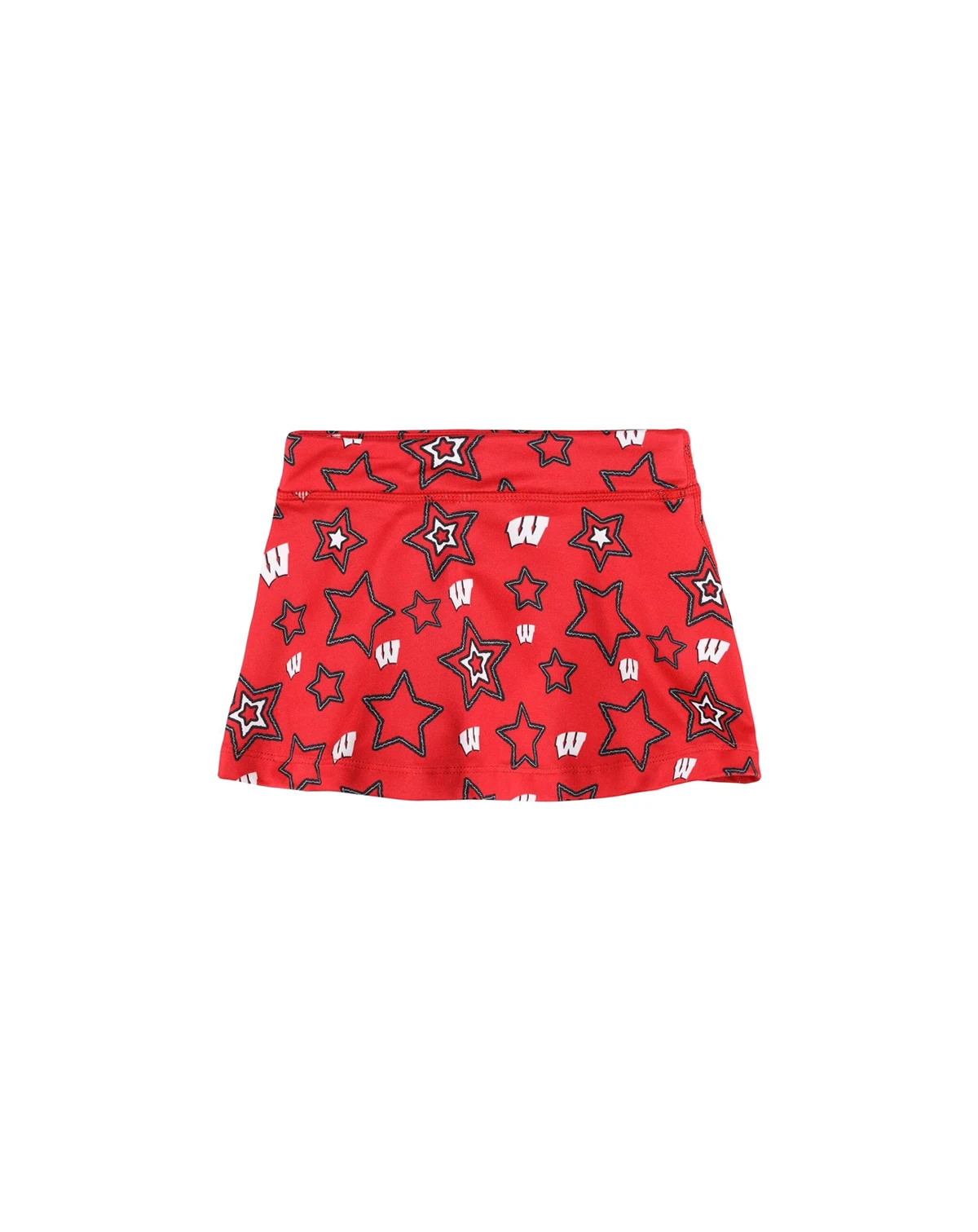 Girls Toddler Red Wisconsin Badgers Star Flowy Skort
