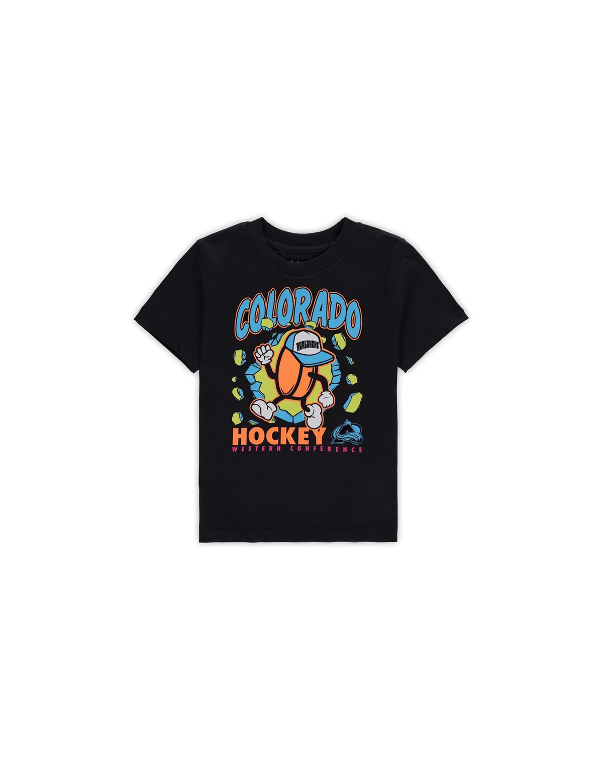 Toddler Black Colorado Avalanche Break Through T-Shirt