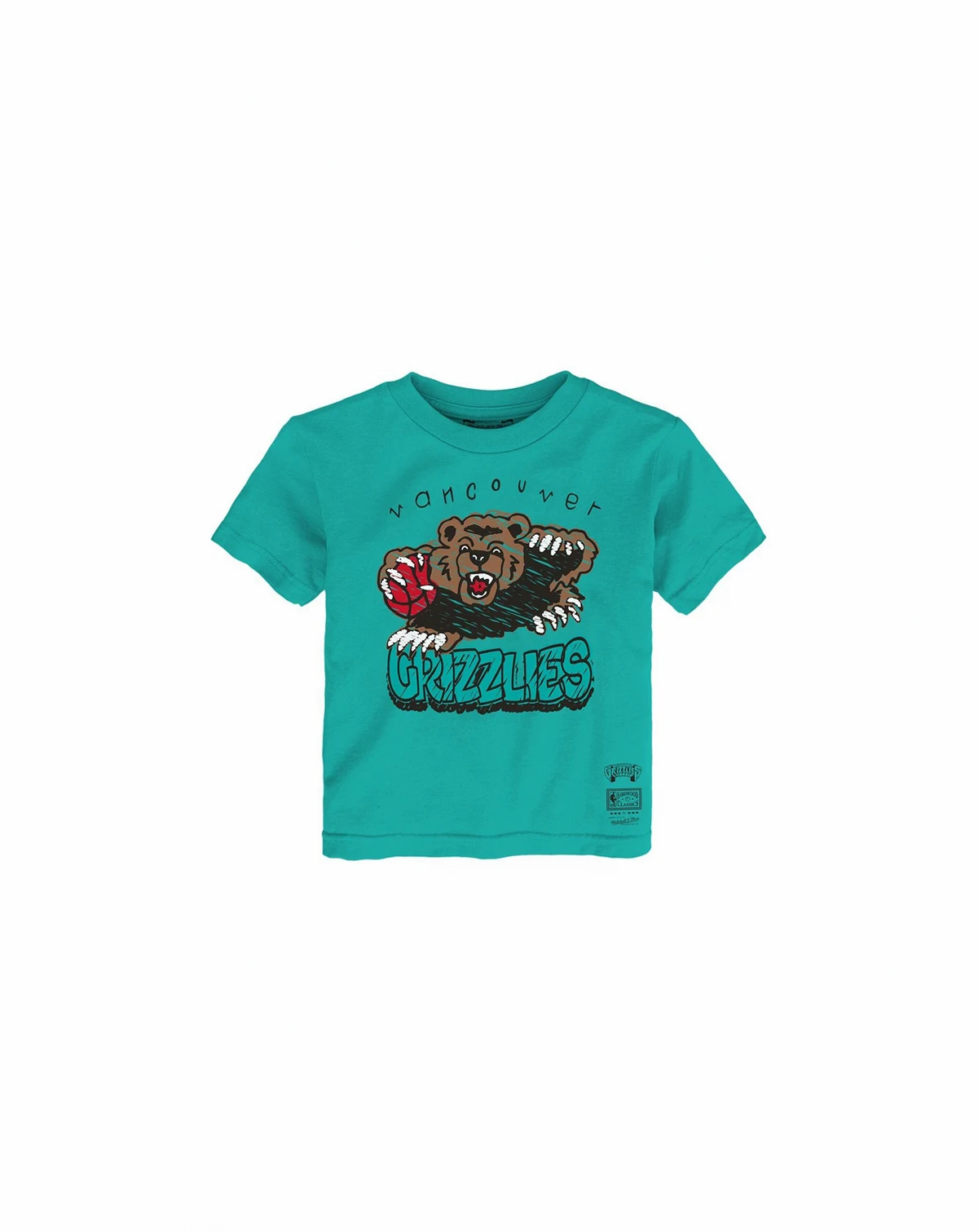 Toddler Turquoise Vancouver Grizzlies Hardwood Classics Favorite Team T-Shirt