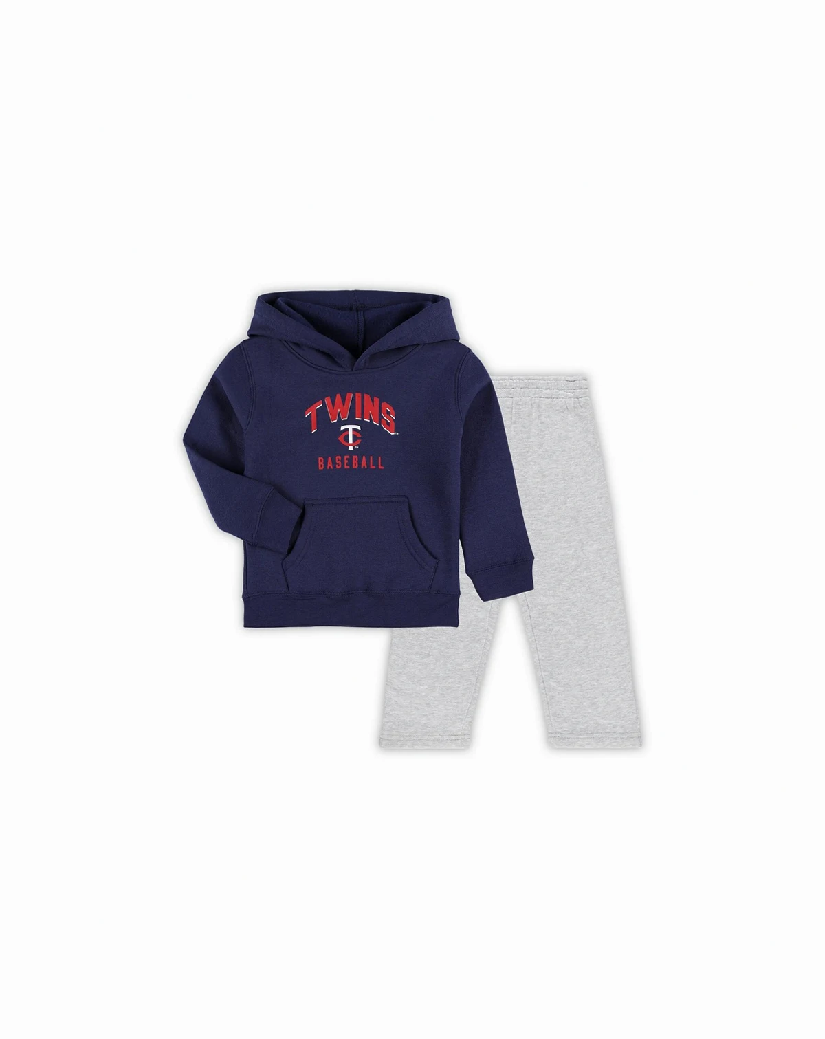Toddler Boys and Girls Navy, Gray Minnesota Twins Play-By-Play Pullover Fleece Hoodie and Pants Set