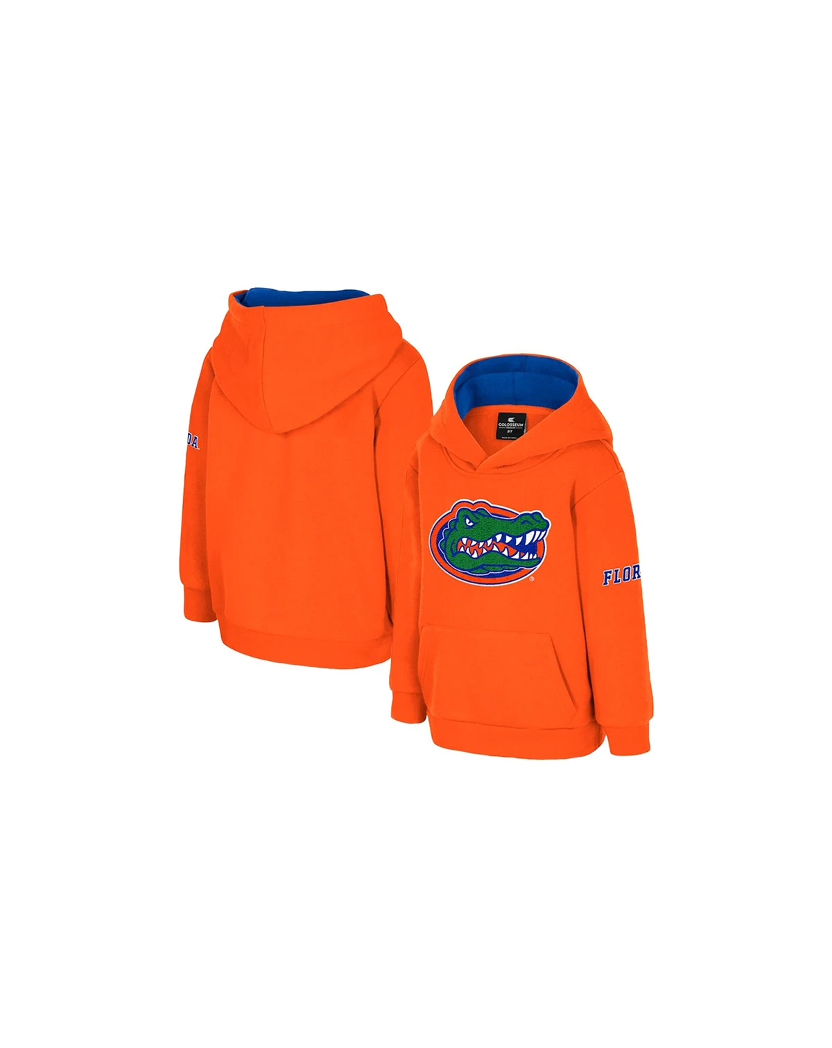 Toddler Orange Florida Gators Big Logo Volume Fleece Pullover Hoodie