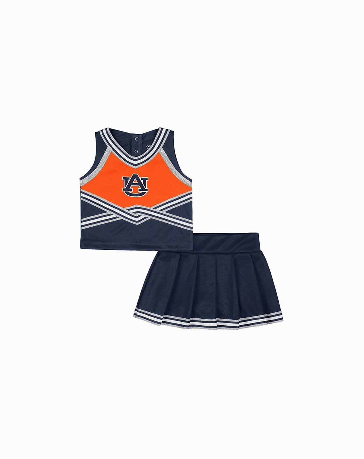 Girls Toddler 2-Piece Navy Auburn Tigers Lollipop Park Cheer Set