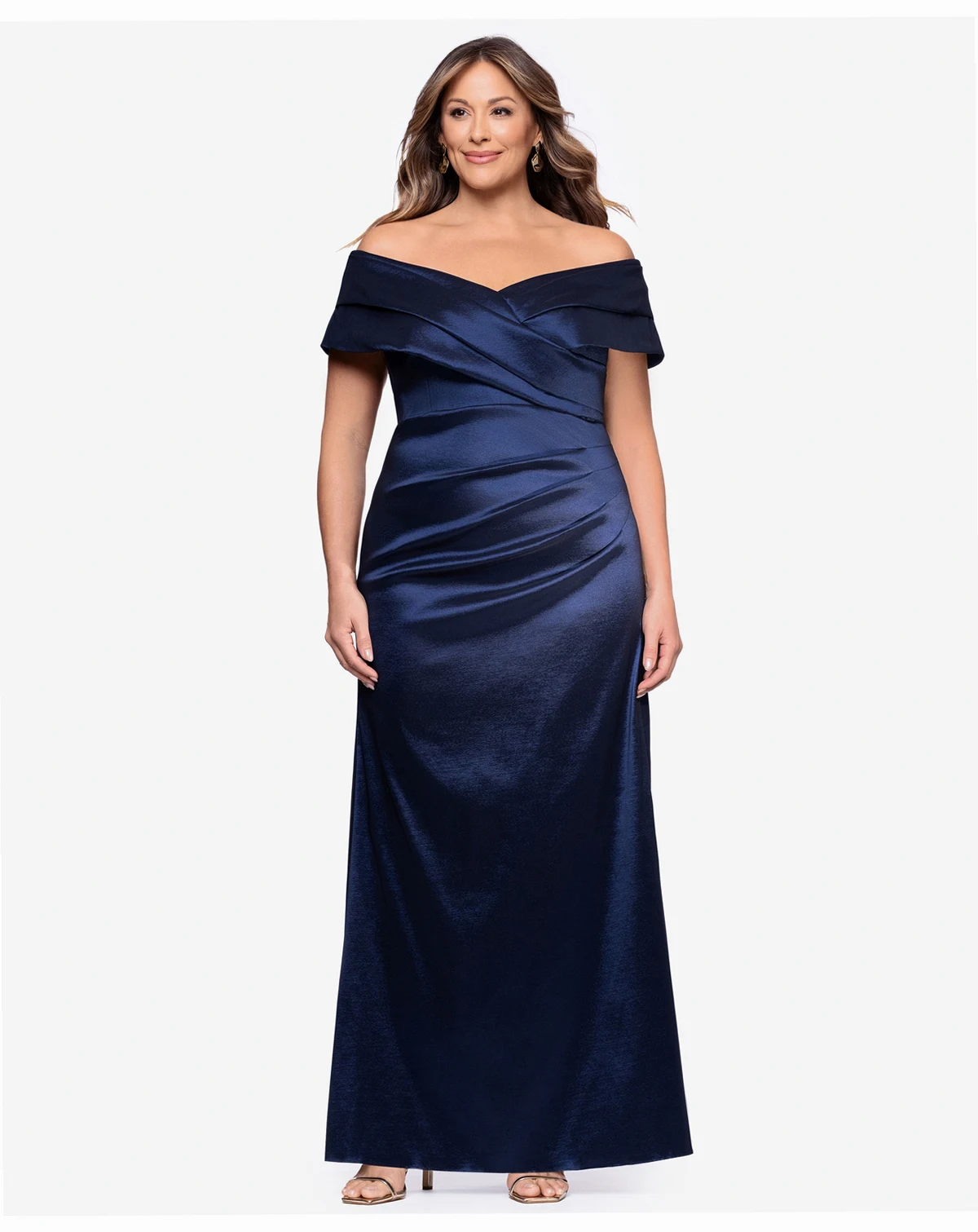 Plus Size Off-The-Shoulder Dress