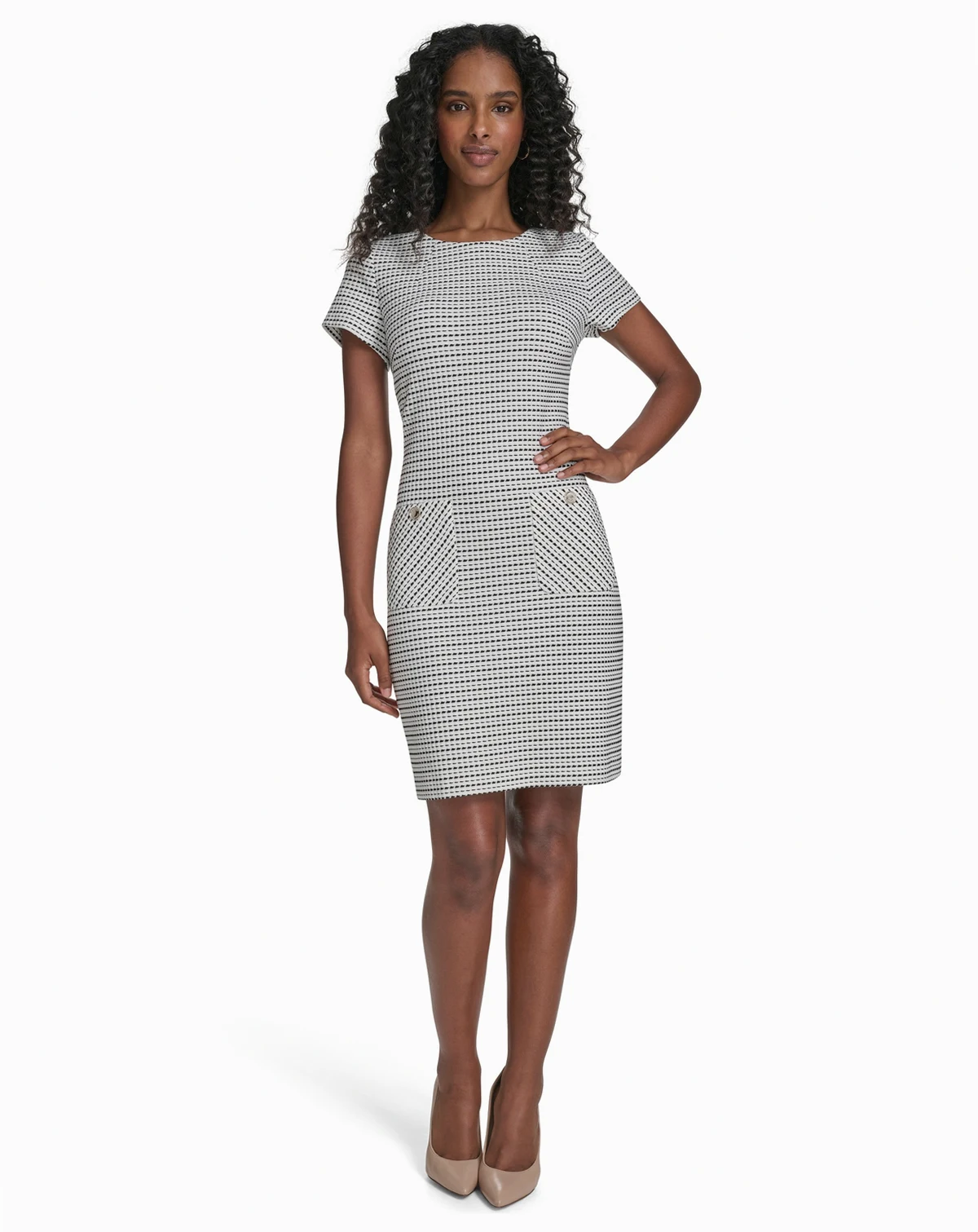 Women's Knit Crewneck Shift Dress