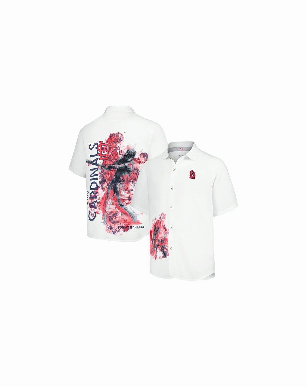 Men's White St. Louis Cardinals Veracruz Ace Islanders Button-Up Shirt