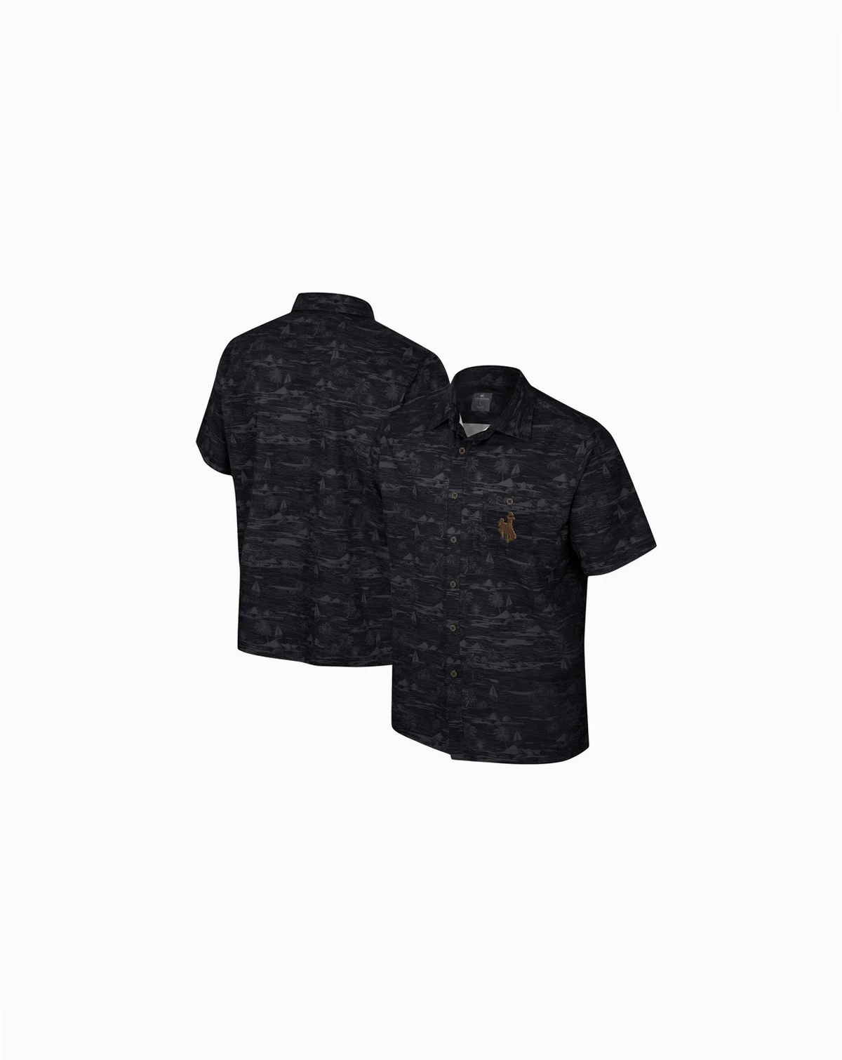 Men's Brown Wyoming Cowboys Ozark Button-Up Shirt