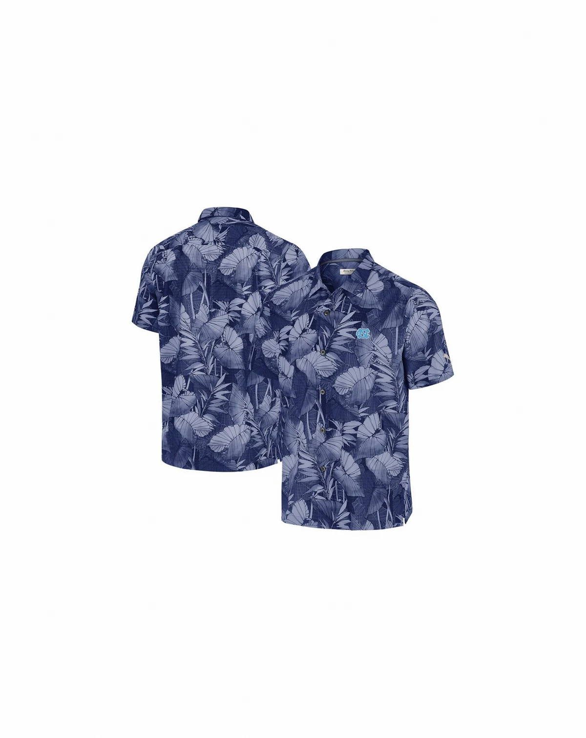 Men's Blue North Carolina Tar Heels Coast Nuevo Fronds Button-Up Shirt
