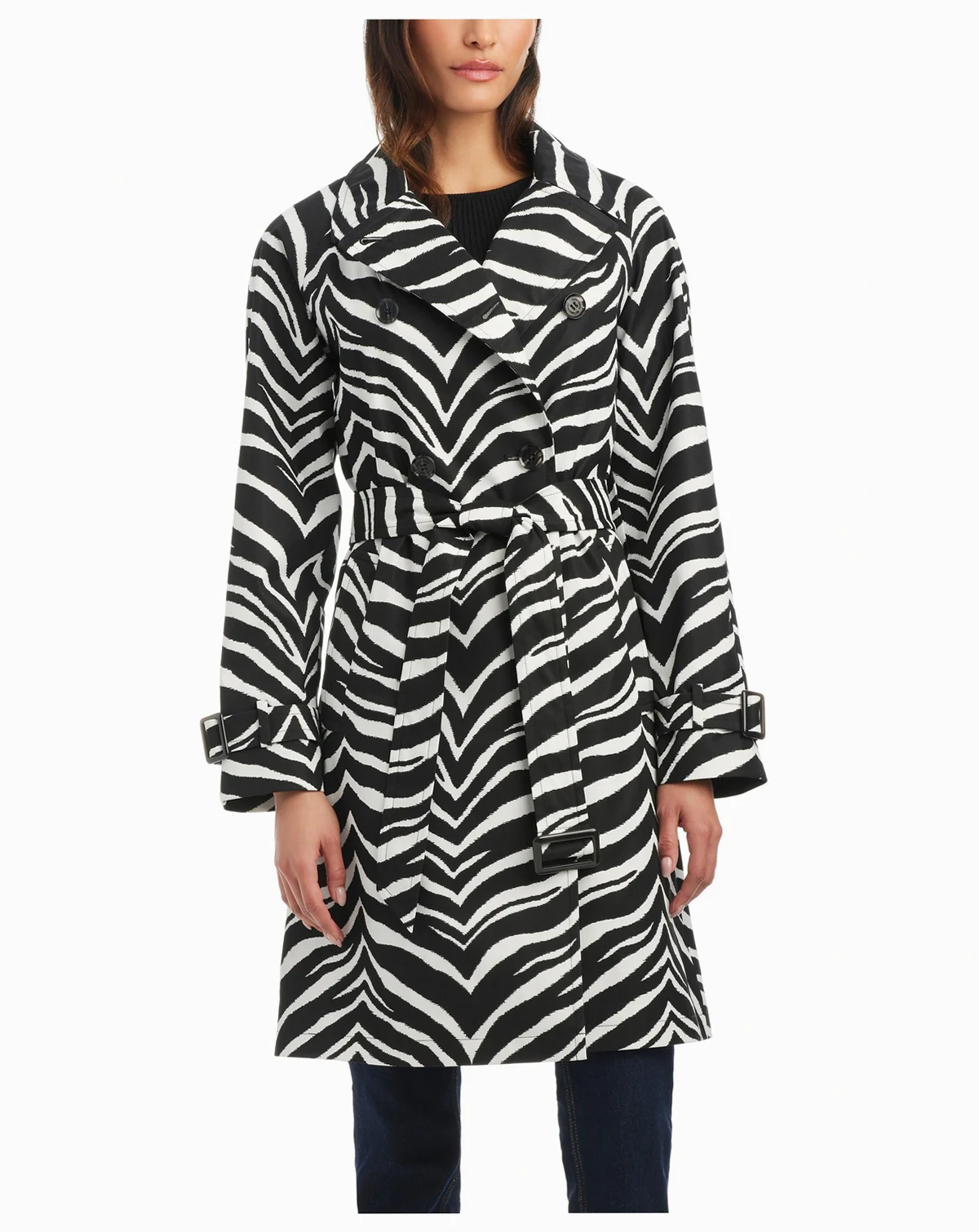 Women's Classic Double-Breasted Trench Coat