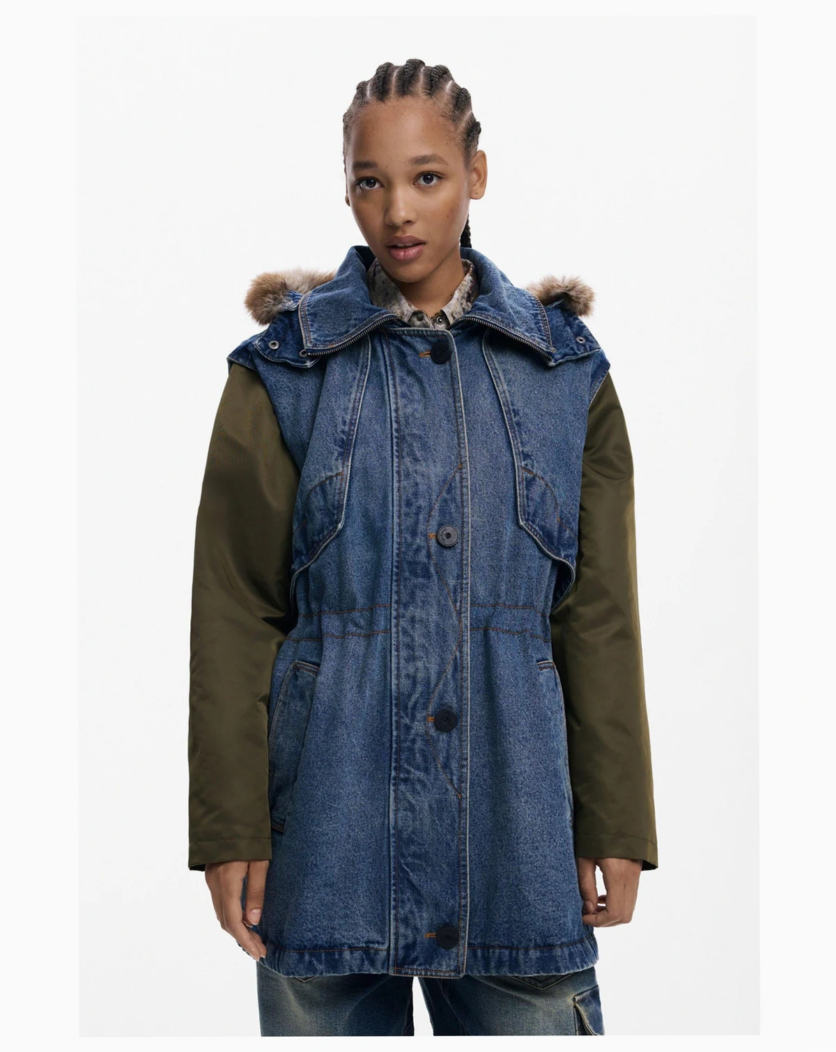 Women's Fur-trimmed parka