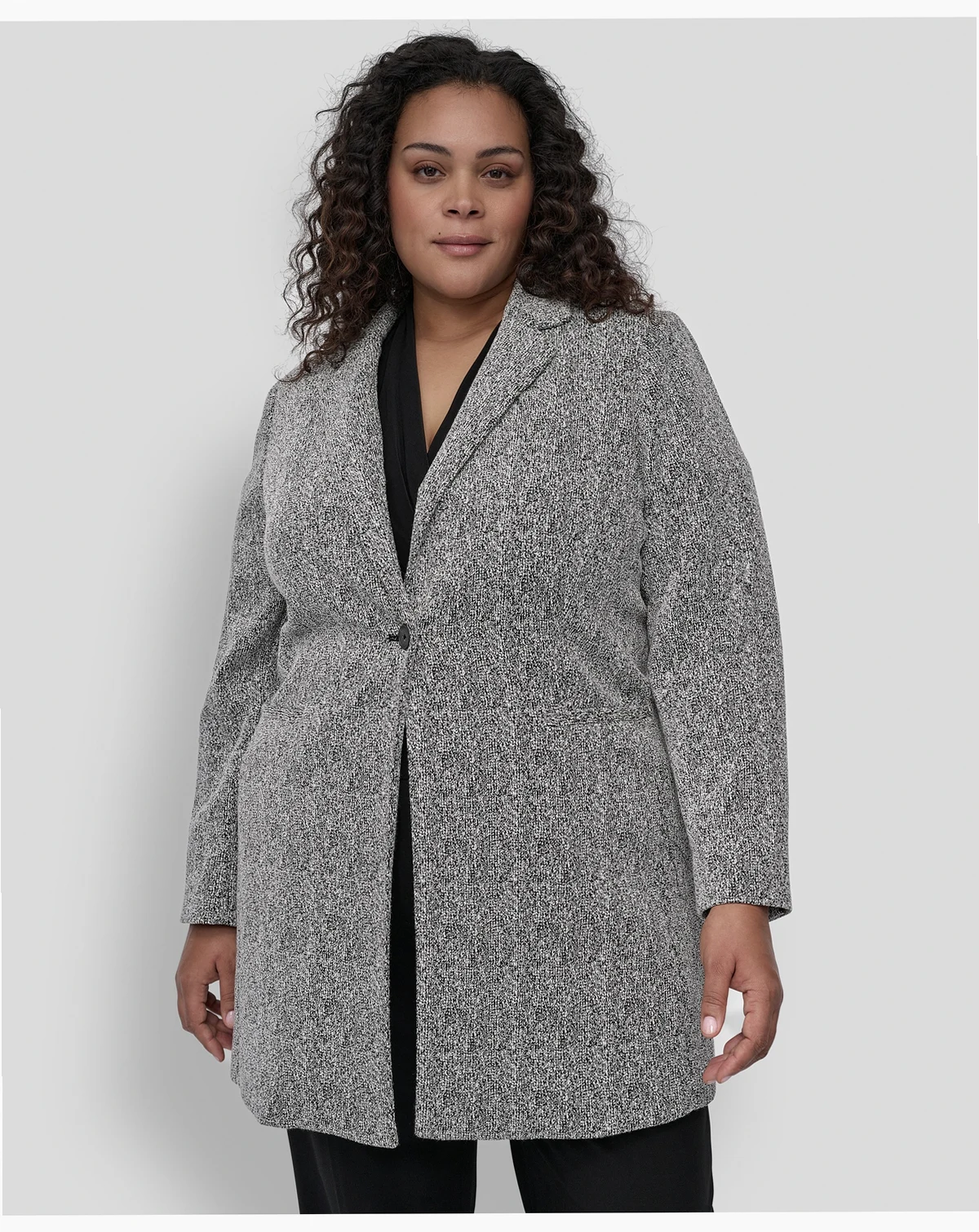 Plus Size Double D Topper Blazer