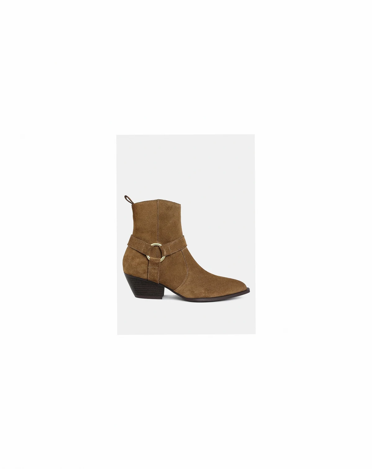 Womens Jockey Harness Detail Ankle Boots
