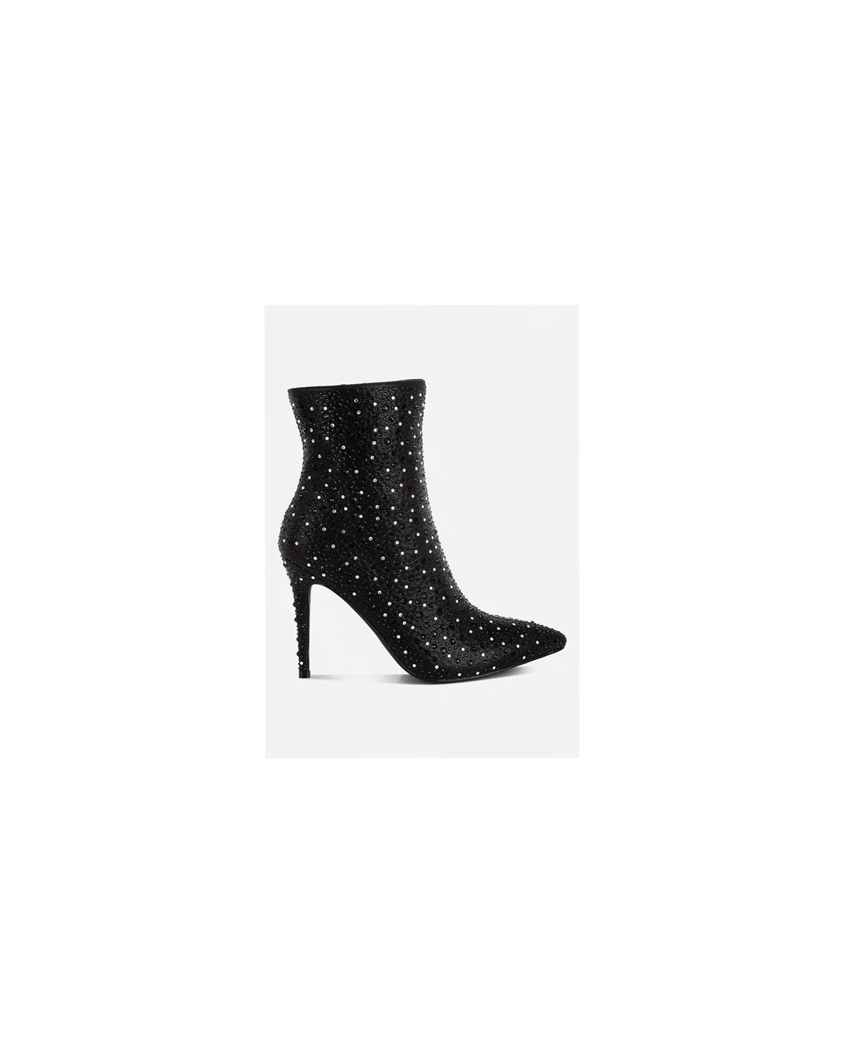 Womens Lobelia Rhinestones Embellished Stiletto Boots