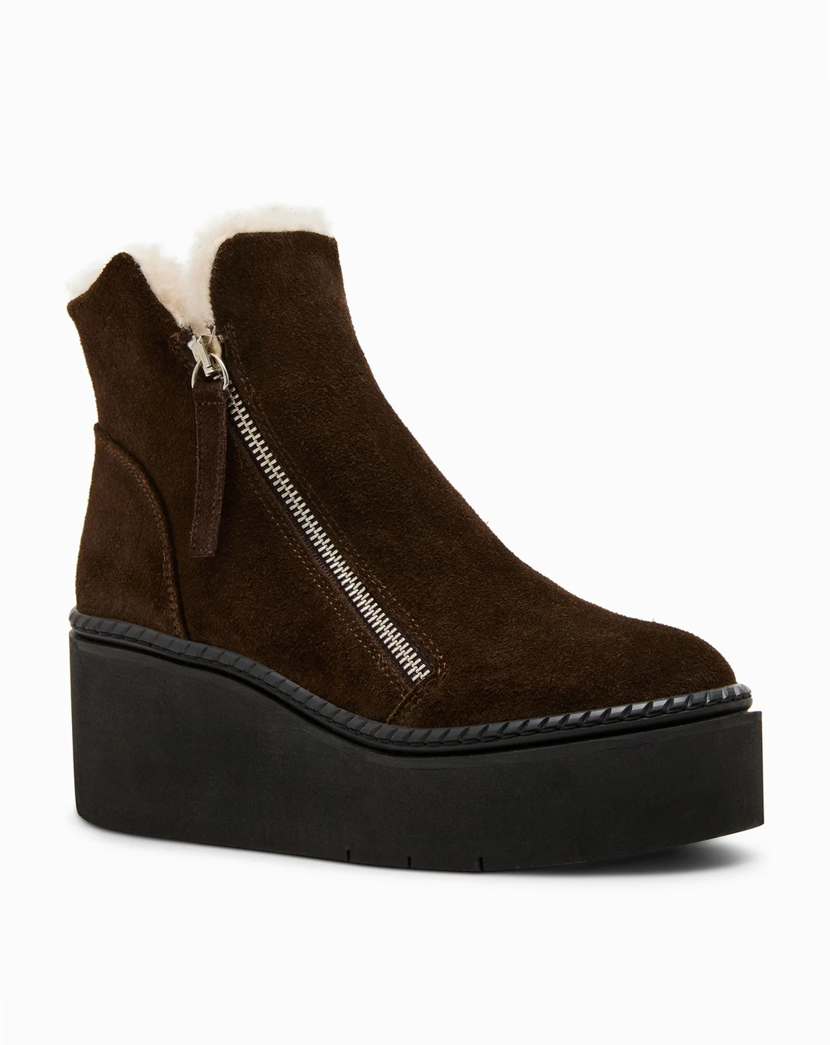Women's Drift-F Platform Zipper Wedge Booties