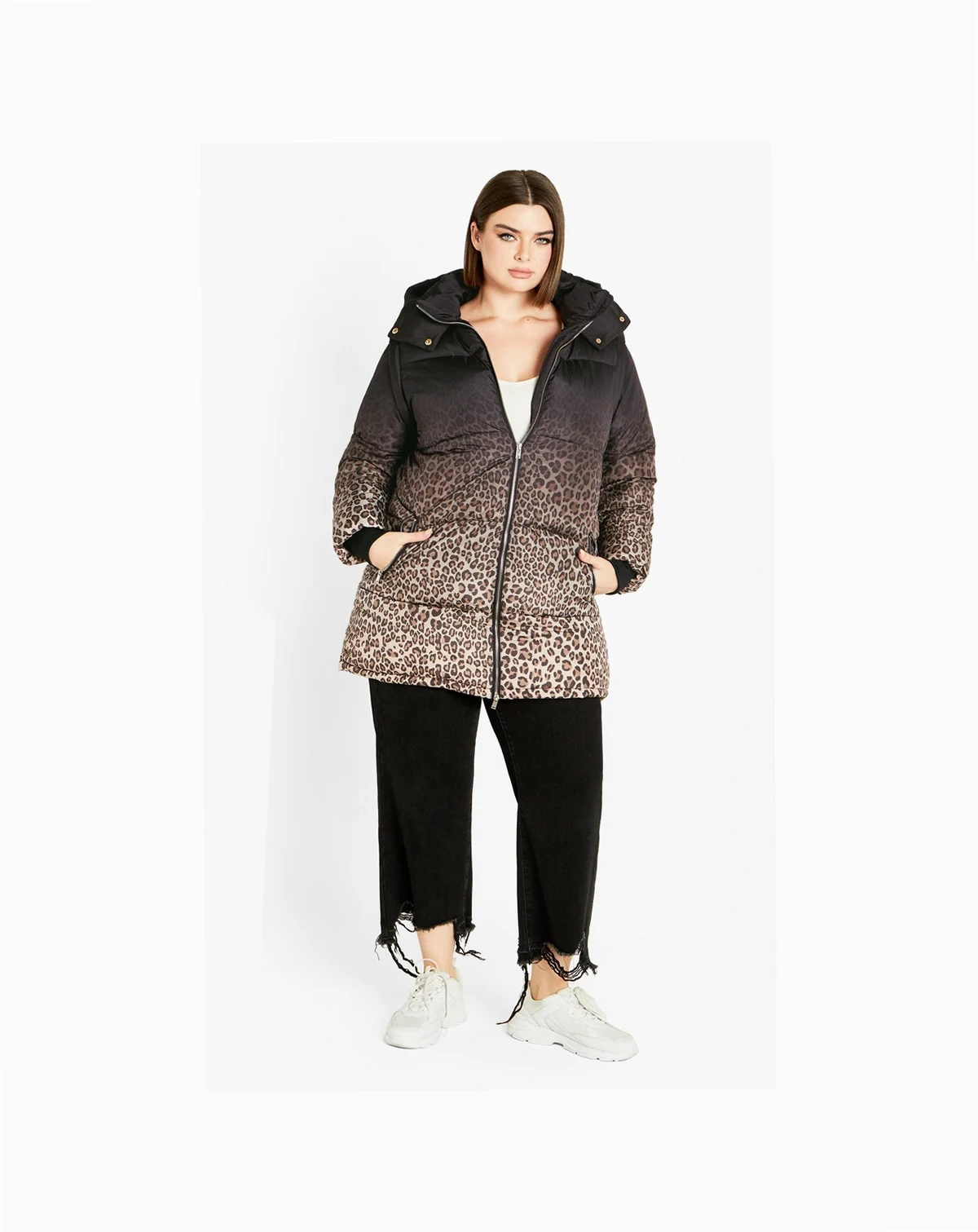 Women's Indi Print Puffer Jacket