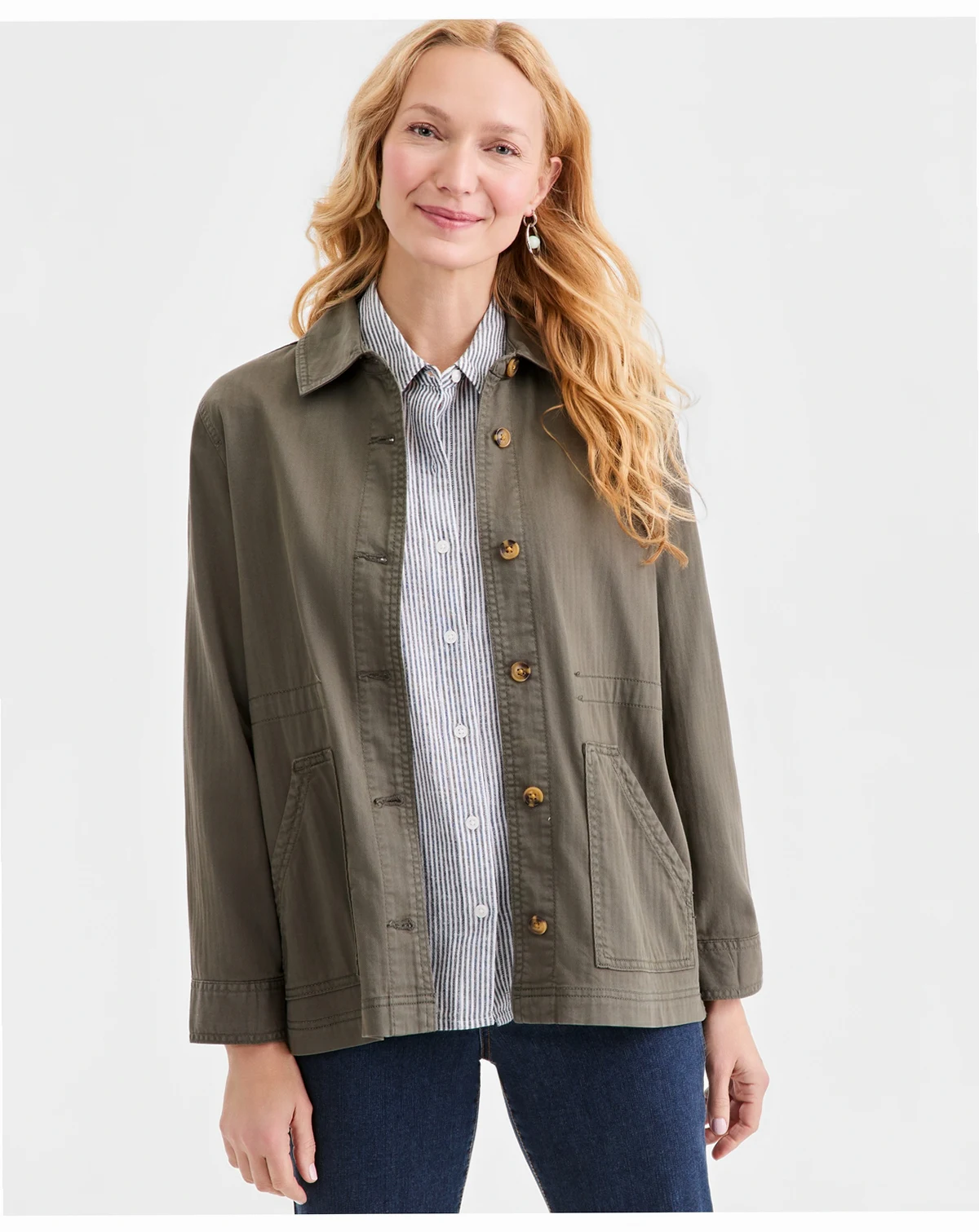 Women's Collared Utility Jacket, Macy's Exclusive