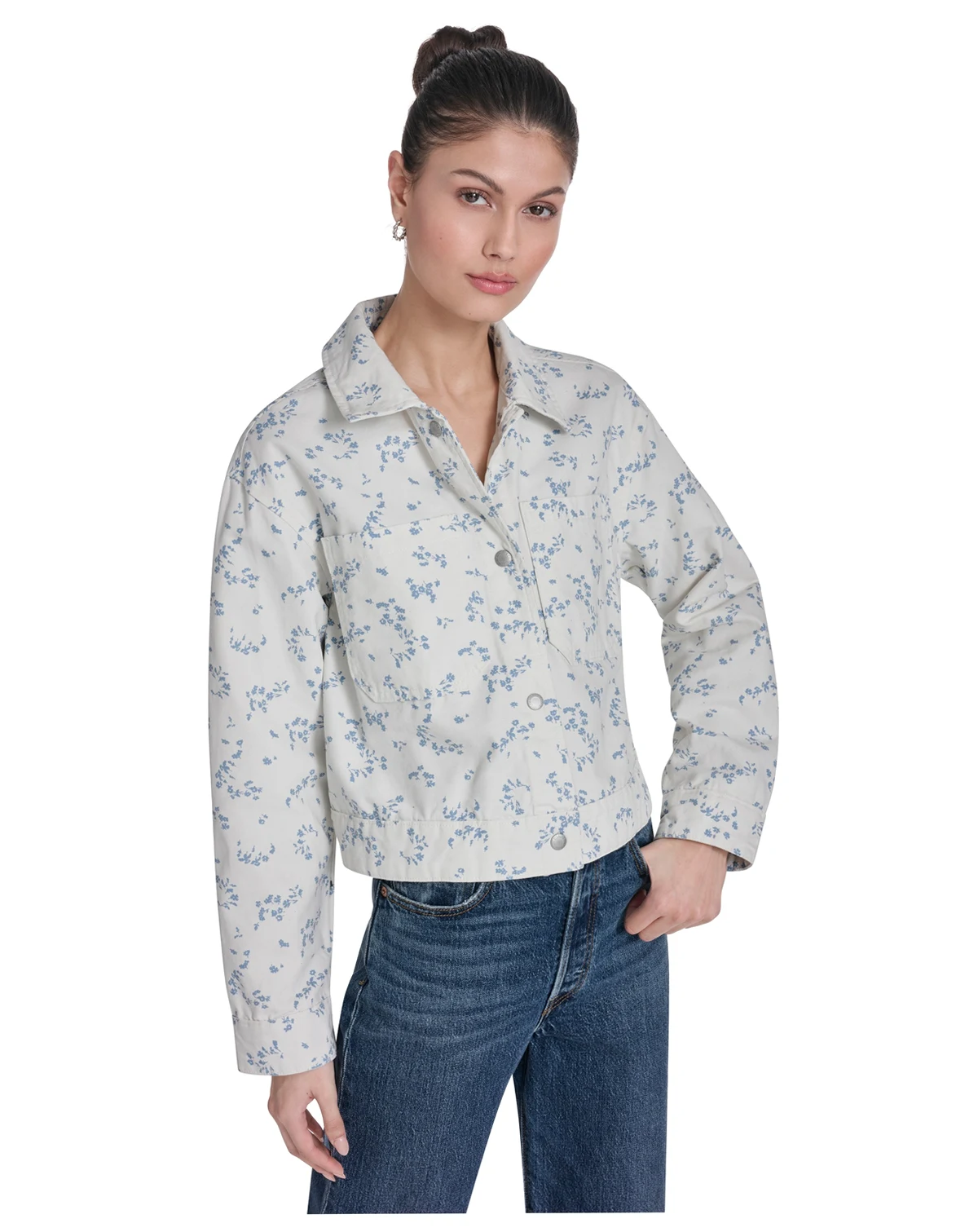 Women's Laydown Collar Button-Front Coat