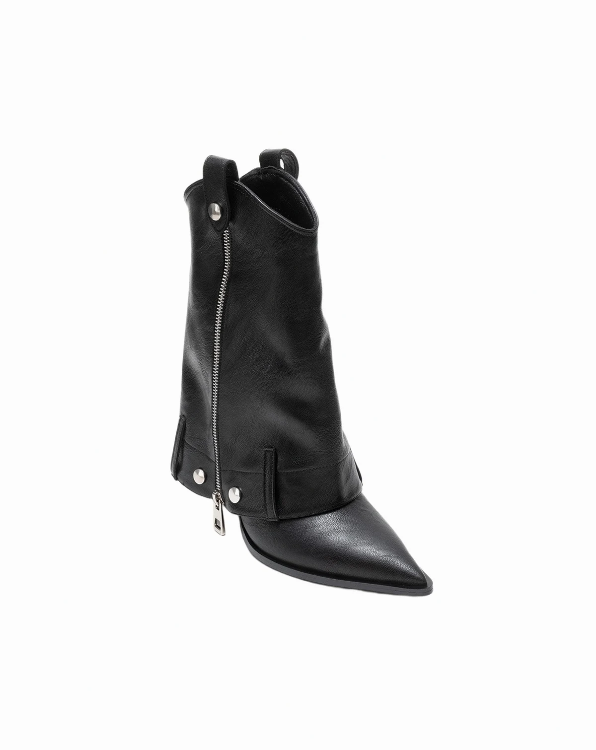 Lola Zip Pointed Toe Heel Boot (Women