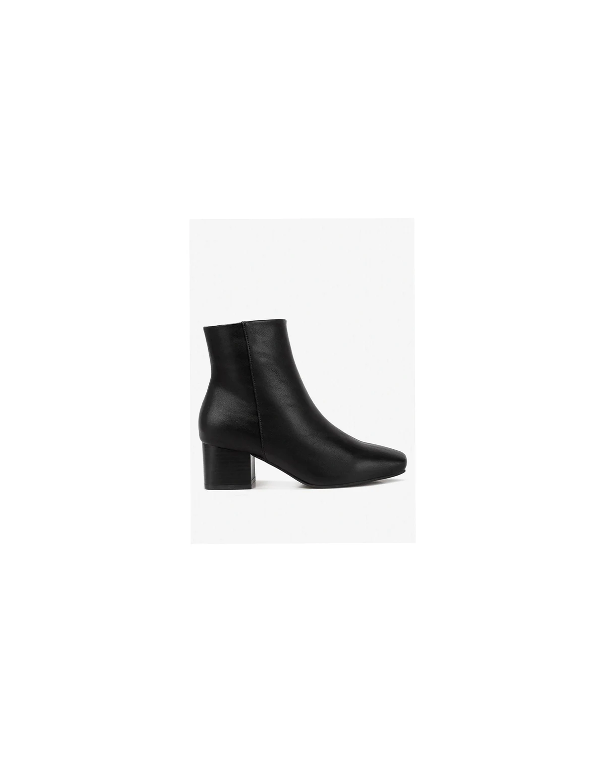 Womens davia leather square toe ankle boots