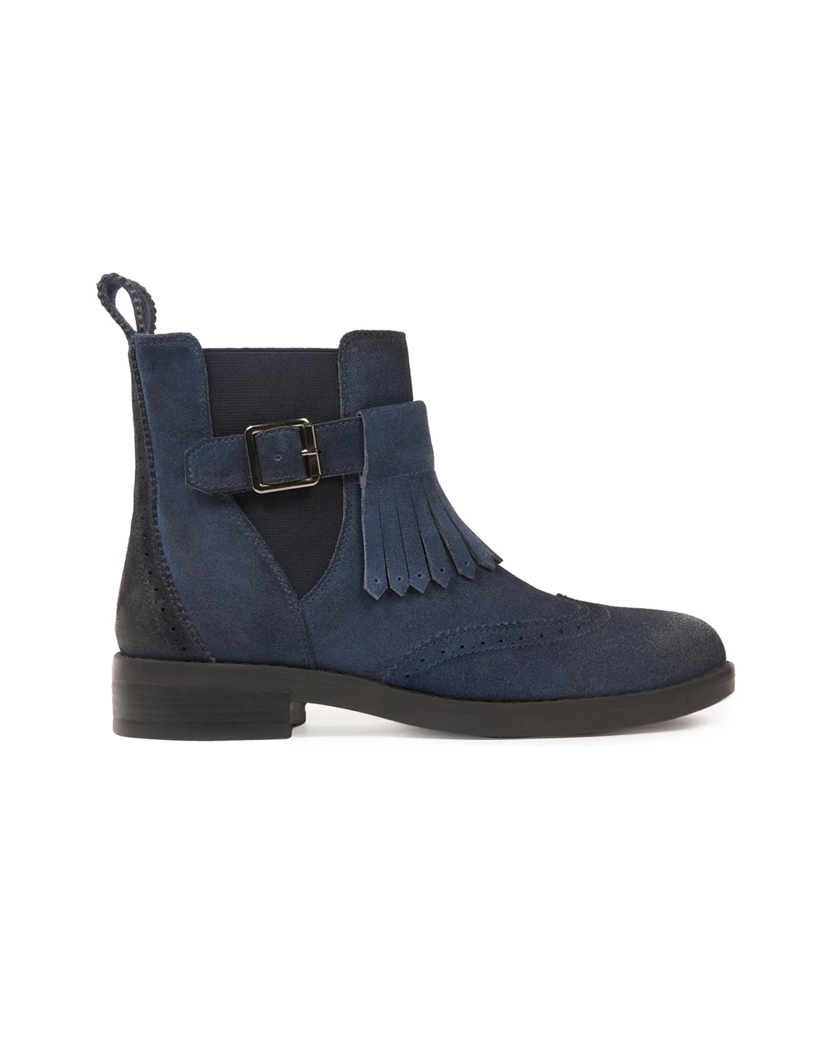 Women's Brogue Strap Chelsea Boot