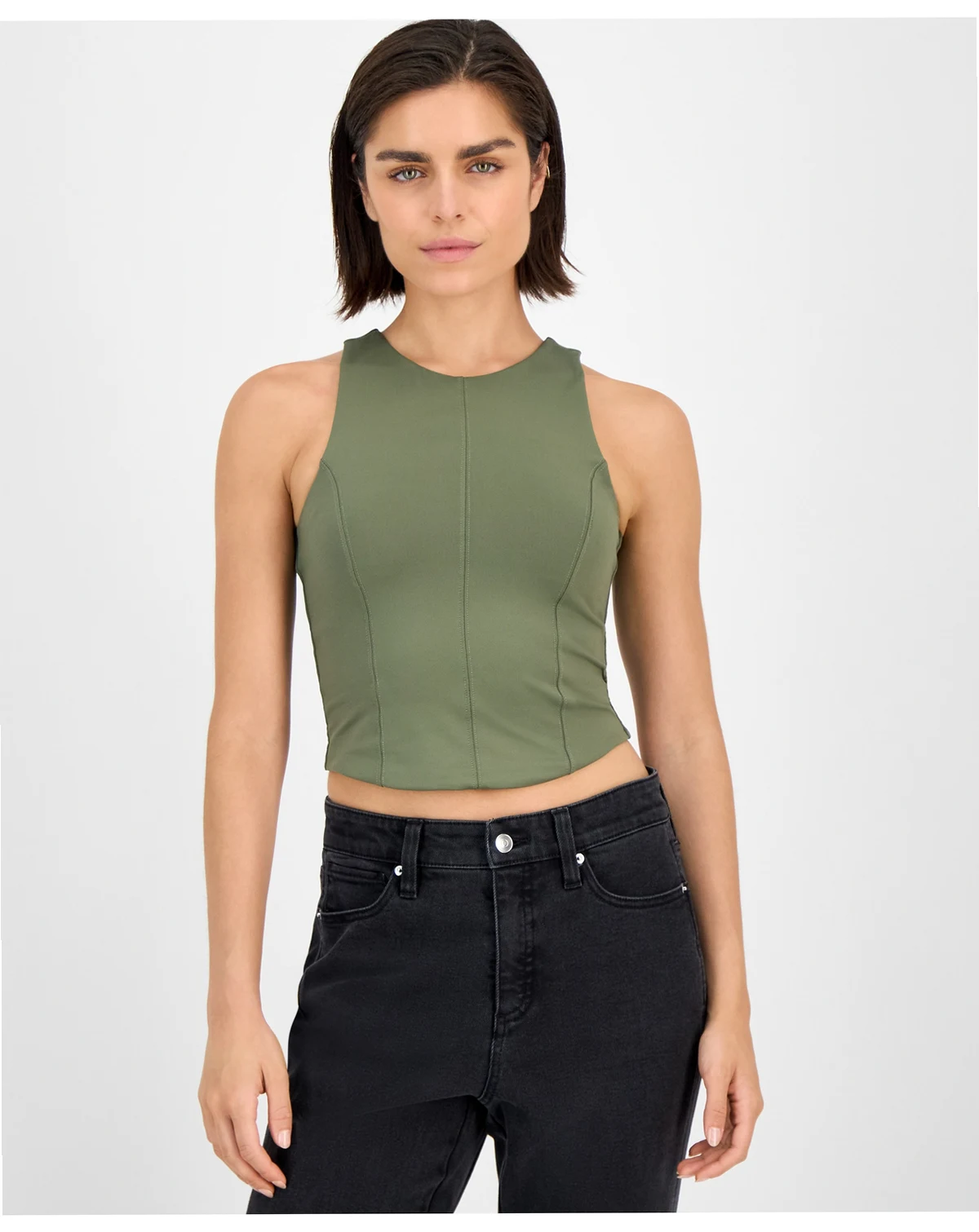 Women's Soft-Seam Corset Tank Top, Exclusively at Macy's