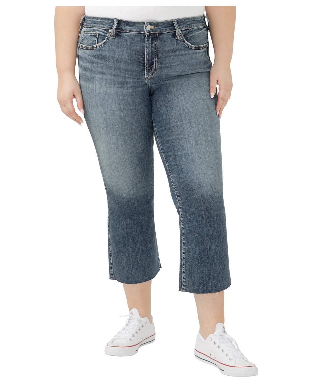 Plus Size Suki Mid Rise Curvy Fit Flare Jeans