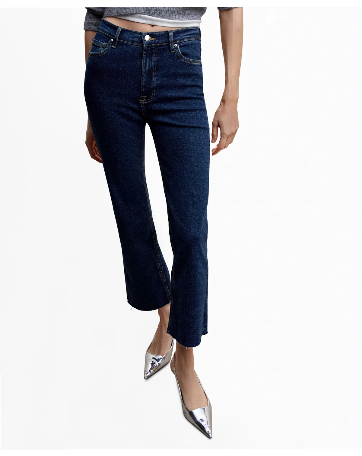 Women's Crop Flared Jeans