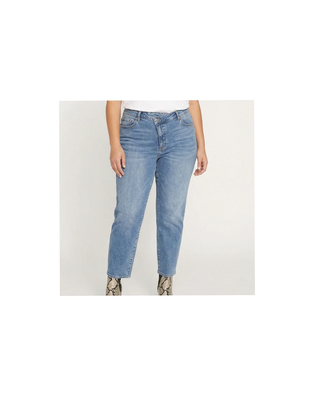 Plus Size Katie High Rise Crossover Jeans