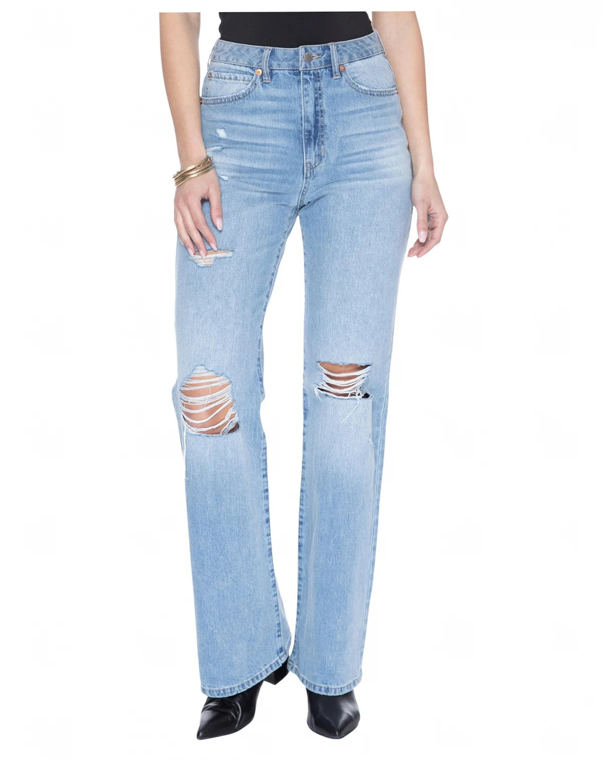 Women's Flex Back Skyscraper Wide Leg Jeans