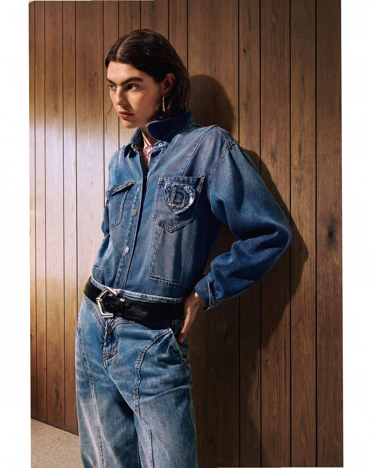 Women's Balloon jeans seams