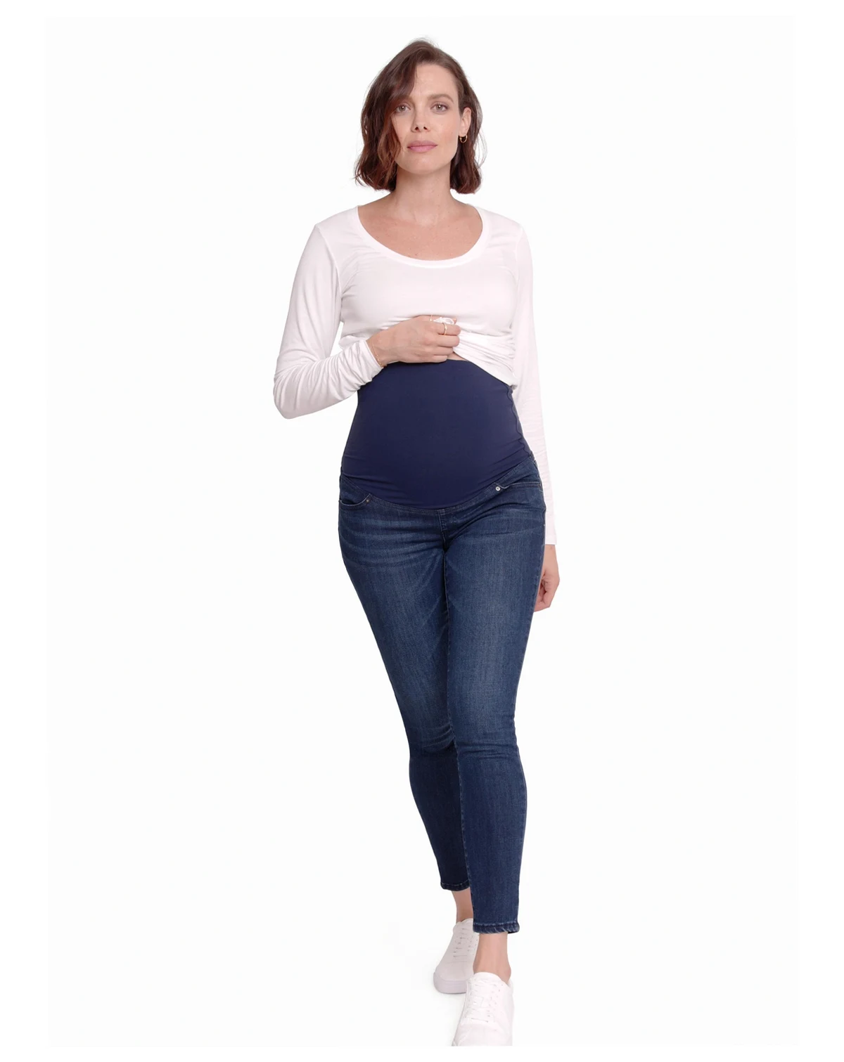 Women's Maternity Maternity Skinny Jean With Crossover Panel